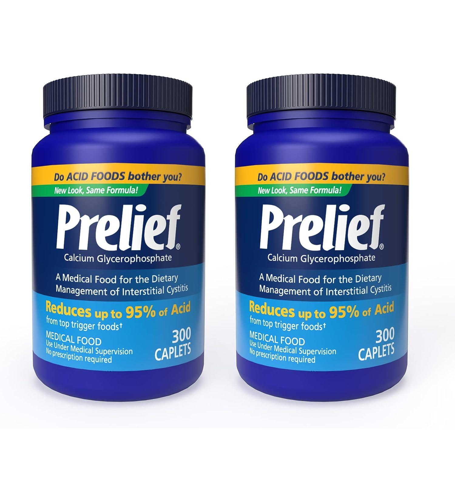 Prelief 300 Count (Pack of 2) - Acid Reduction Supplements for Sensitive Stomachs - Buy Online on GoSupps.com