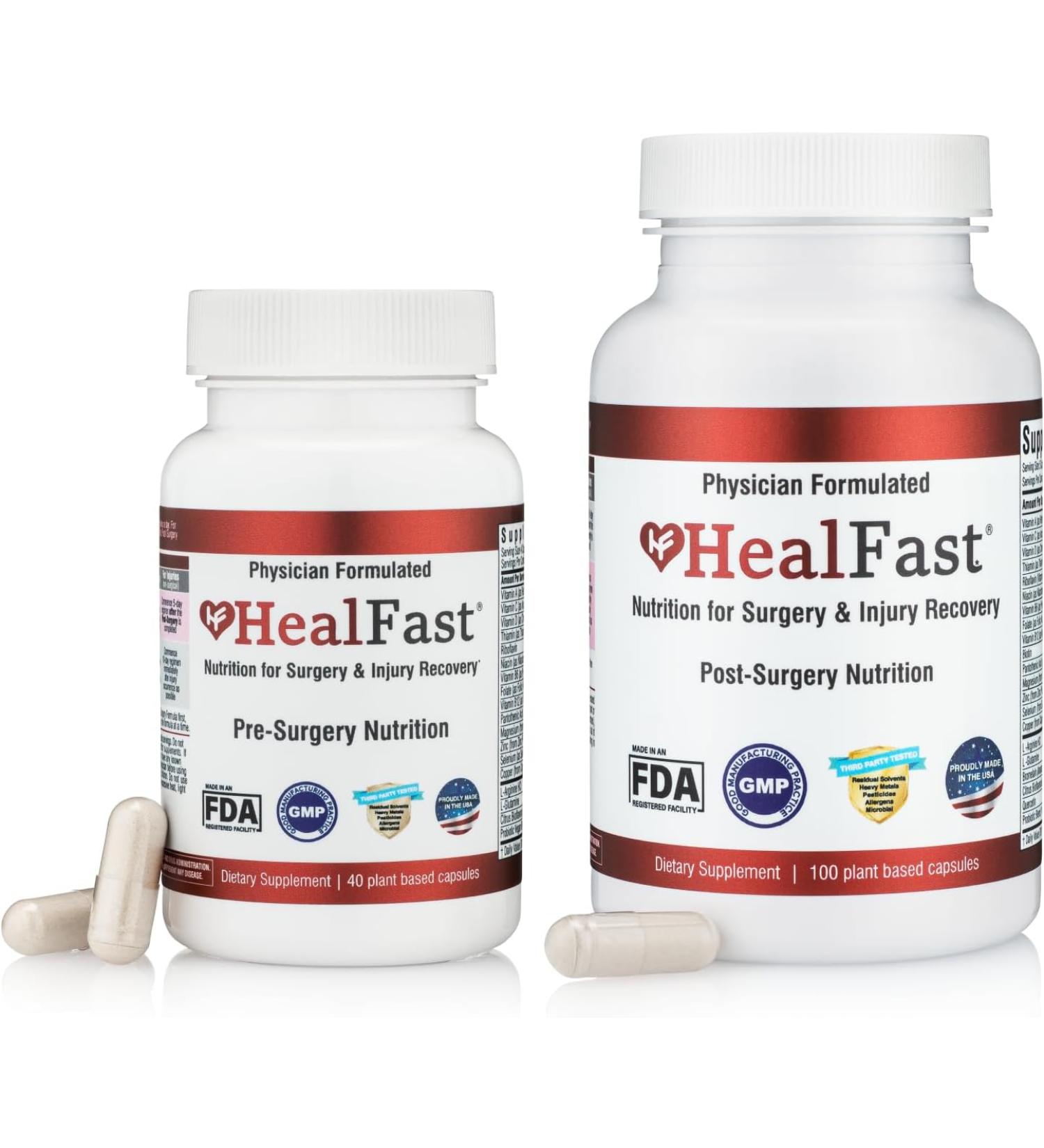 Pre & Post Surgery Recovery Supplement - Wound Care & Postpartum - C Section & Tummy Tuck Supplies - Abdominal Binder for BBL - Fast Healing Formula - Buy Online on GoSupps.com