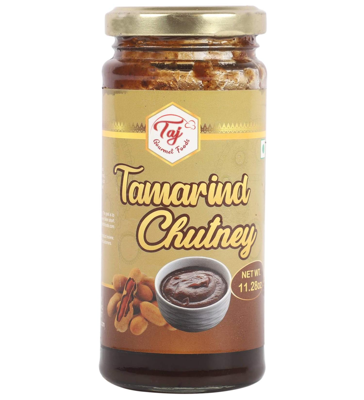 Taj Gourmet Tamarind Chutney 320g - Authentic Imli Chutney | 11.2oz Bottle - Buy Online on GoSupps.com
