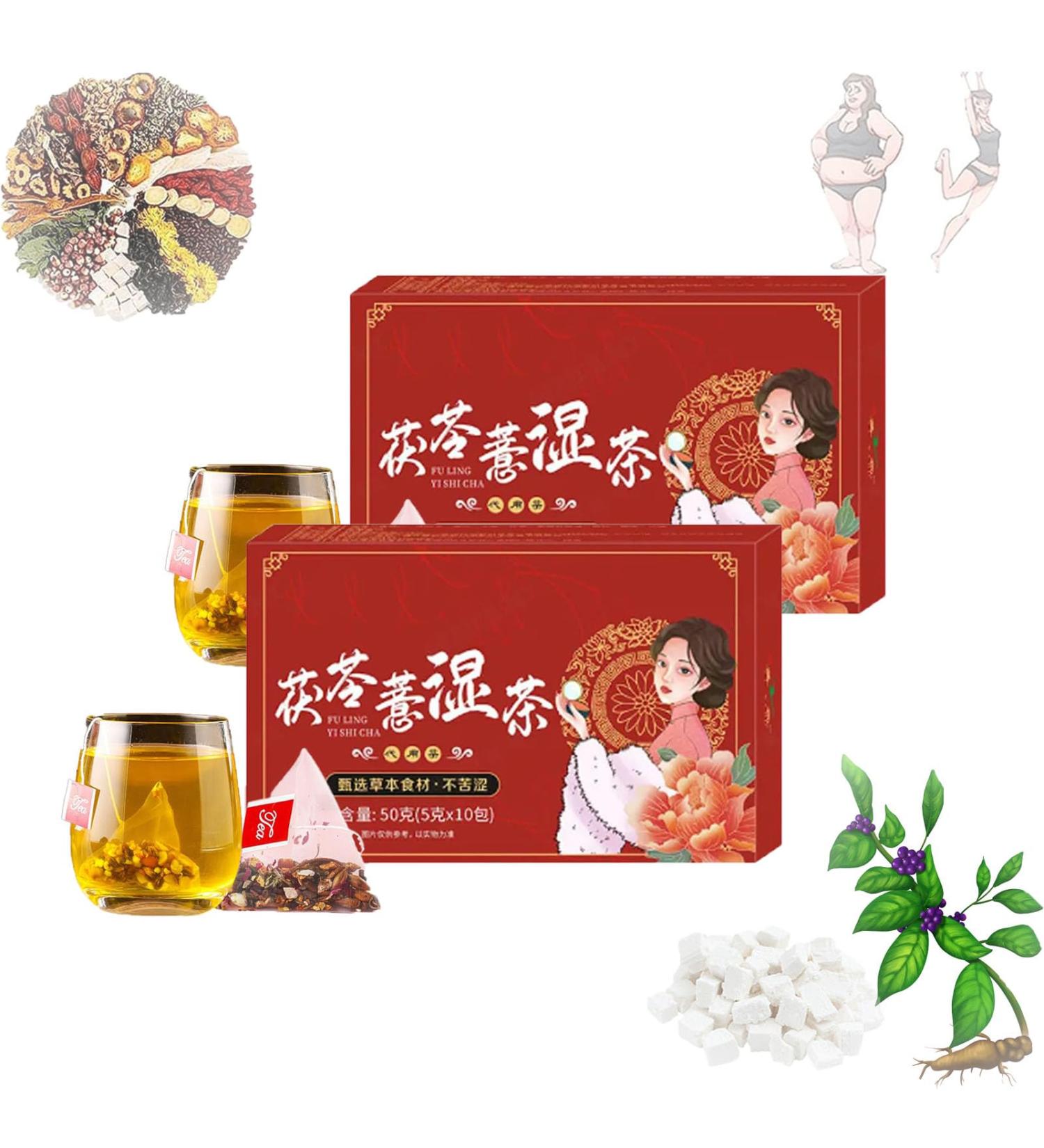 Body Dampness Clearing Herbal Tea Dampness Removing Tea Fu Ling Yi Shi Cha Herbal Stone Clearing Tea Liver Care Tea From China 18 Flavors Liver Care Tea 10packs/ Box (2pcs) - Buy Online on GoSupps.com