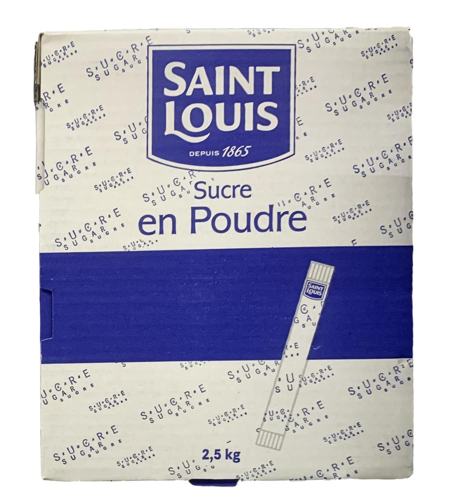 Saint Louis Sugar Powder 5 g - Box of 2.5 kg - Pack of 1, 2, 3 and 45 Boxes - Free Shipping to France - Shipping by Sté Bo Ti