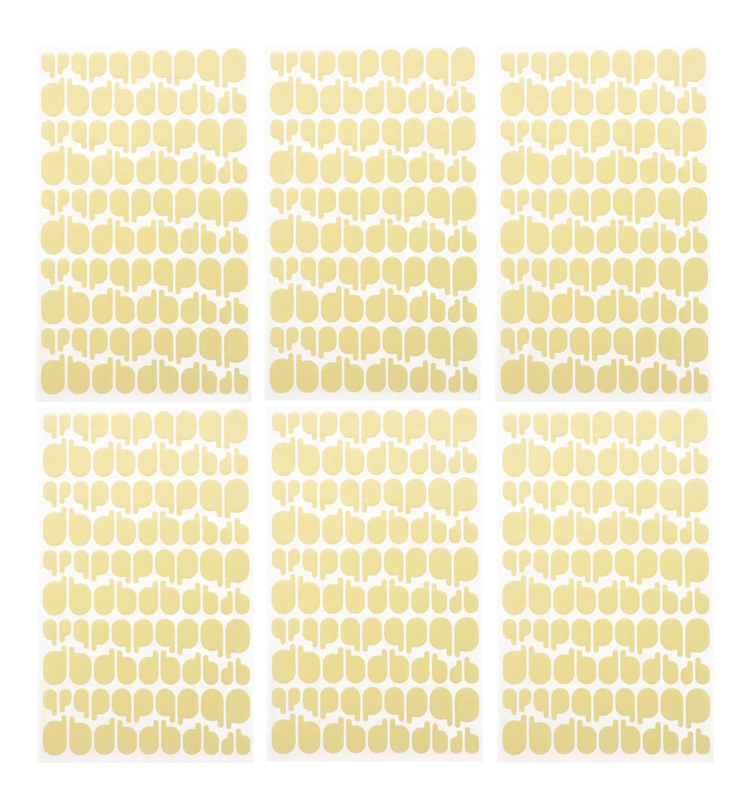 PATKAW Fake Nail Glue Sticker 6 Sheets Double-sided Nail Sticker Adhesive Super Sticky Tips False Nails Manicure Tape Fake Nails Tips DIY Nail Art Decoration - Buy Online on GoSupps.com