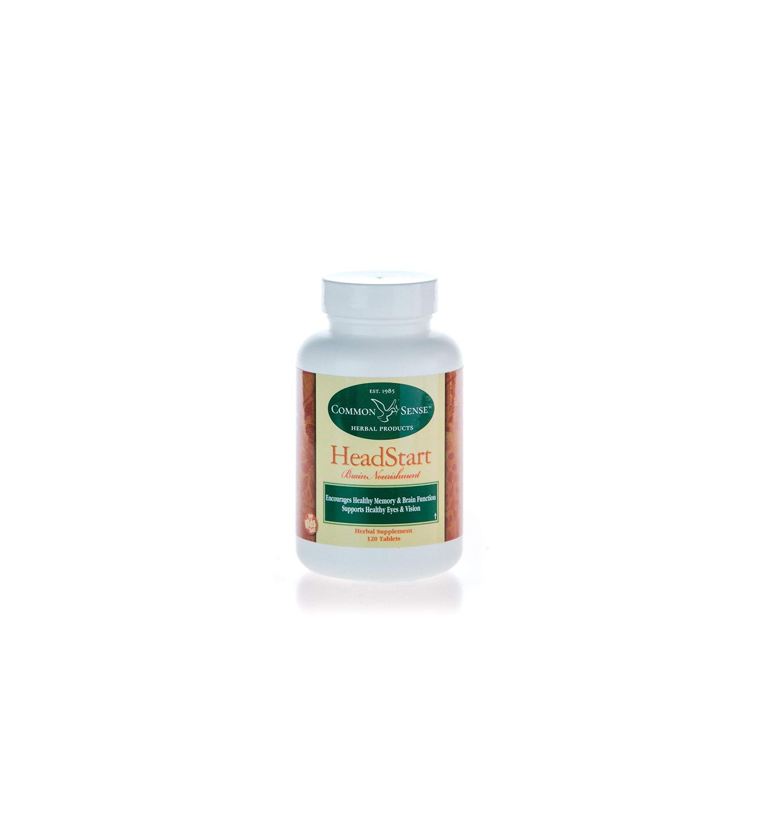HeadStart Brain Nourishment - Common Sense Herbal Products (120 Tablets) - Buy Online on GoSupps.com