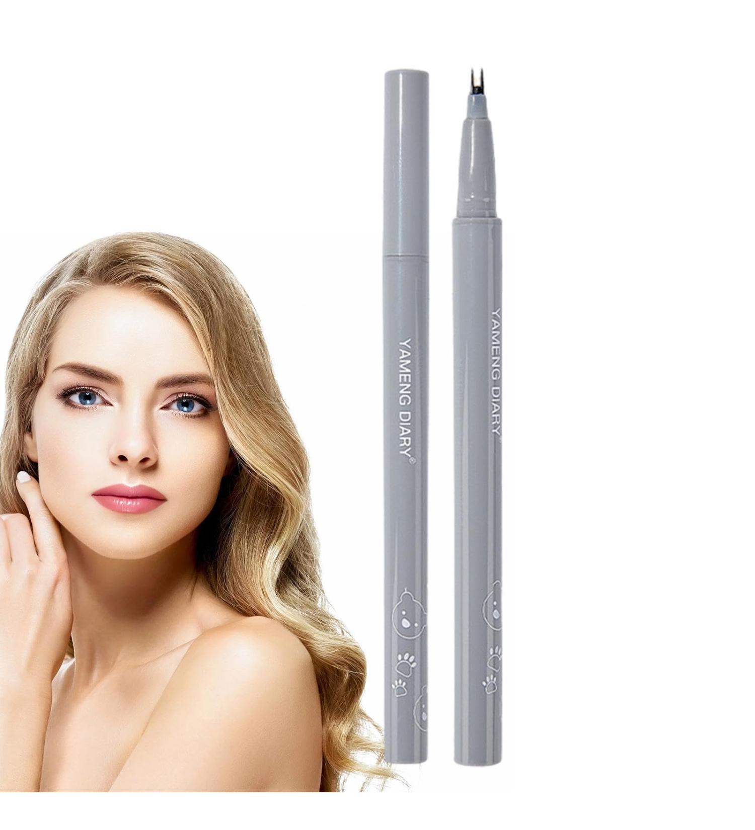 Double Tip Lower Lash Eyeliner | Smudge Proof Lower Lash Eyeliner Double Eyelid Liner | Quick-Drying Sweatproof Long Wear Eyeliner for Brown and Black Colors Rowces - Buy Online on GoSupps.com