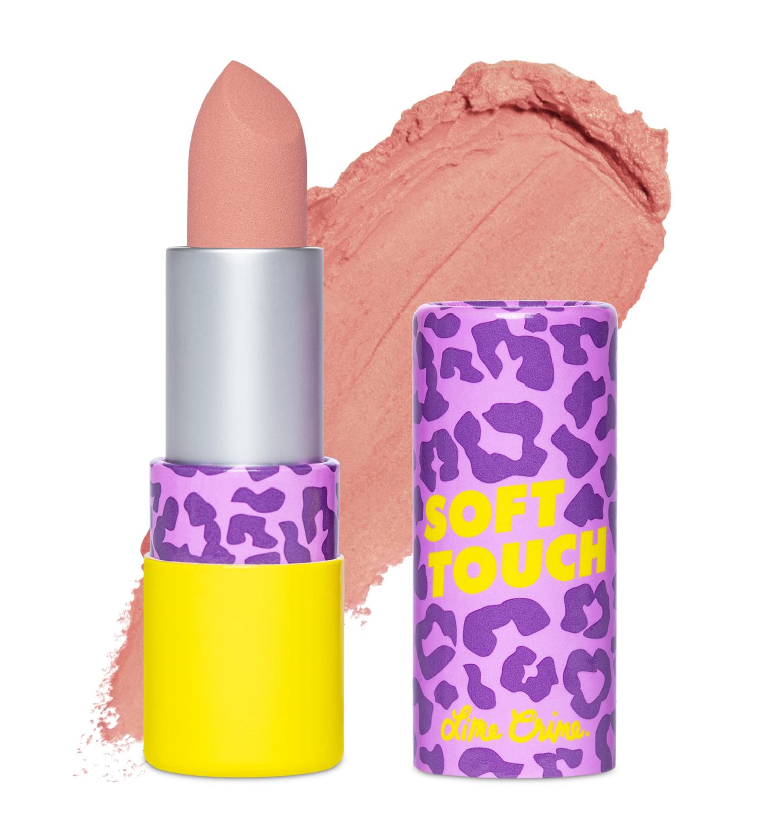 Lime Crime Soft Touch Comfort Matte Lipstick Stellar Pink - Long-Lasting Flirty Retro Shade for All-Day Wear - Buy Online on GoSupps.com