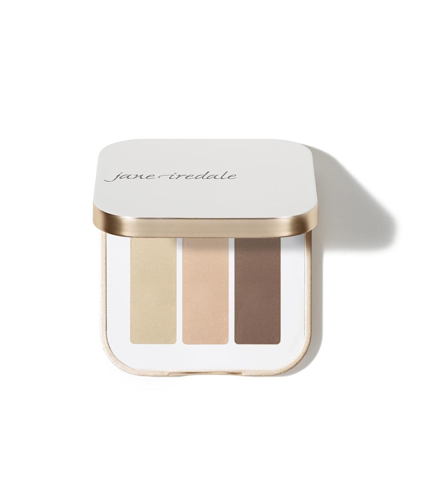 jane iredale PurePressed Eye Shadow Triple in Sweet Spot - Highly Pigmented Mineral Based Formula | Long Lasting & Crease Resistant | Safe for Sensitive Eyes - Buy Online on GoSupps.com