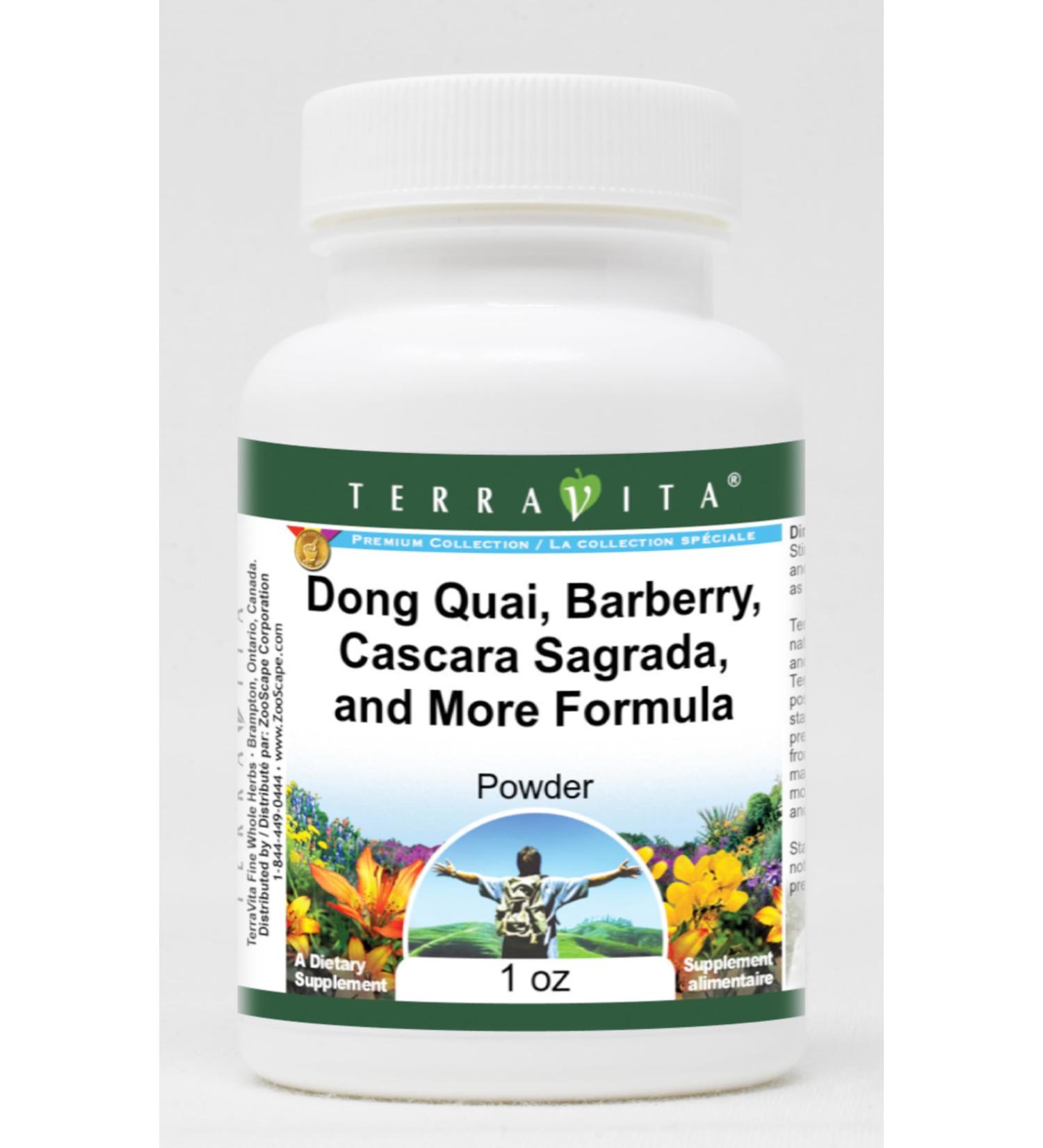Dong Quai Barberry Cascara Sagrada and More Formula Powder (1 oz ZIN: 512538) - 3 Pack - Buy Online on GoSupps.com