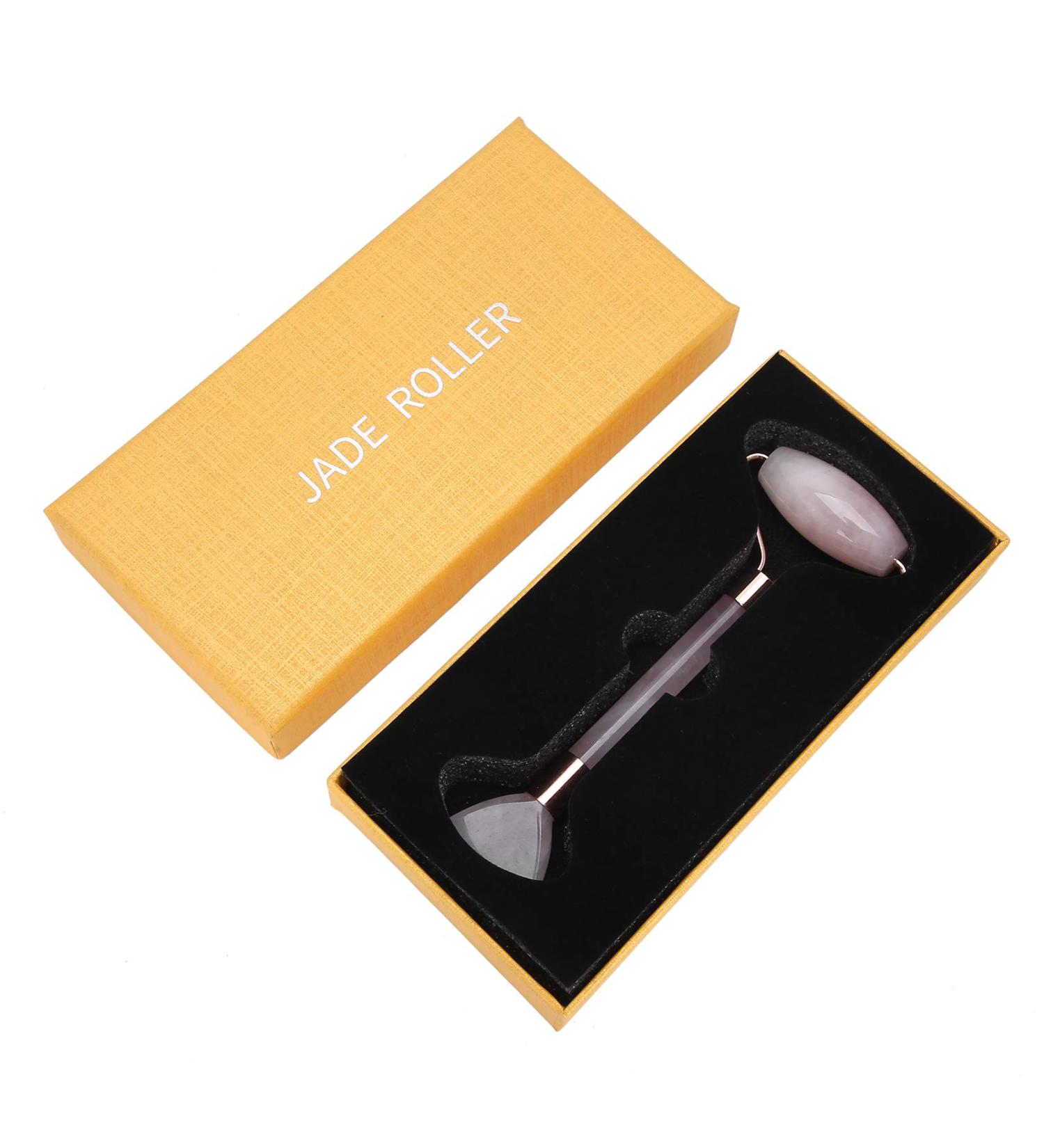 Verdant Touch Dual Head Face Roller - Skin-Friendly Gua Sha Massage Tool for Glowing Skin - Buy Online on GoSupps.com