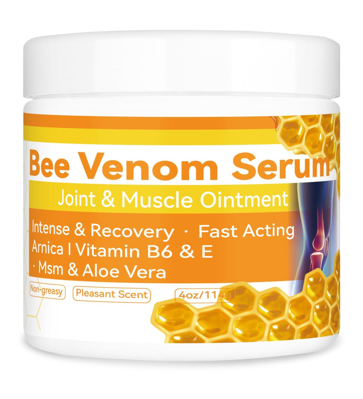 Bee Venom-Relief Bone Healing Cream Professional Bee Venom Cream Natural Joint Relief Gel for Neck Waist Back Hand Feet and Leg 4 Fl Oz (Pack of 1) - Buy Online on GoSupps.com