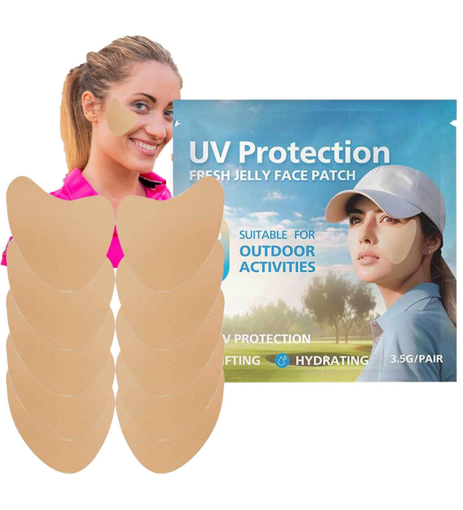 Teksome Sun Protection Face Patch - 5pair Facial Sunscreen Patch Comfortable UV Facial Patches Portable Clear UV Protection Face Patch for Outdoor - Buy Online on GoSupps.com