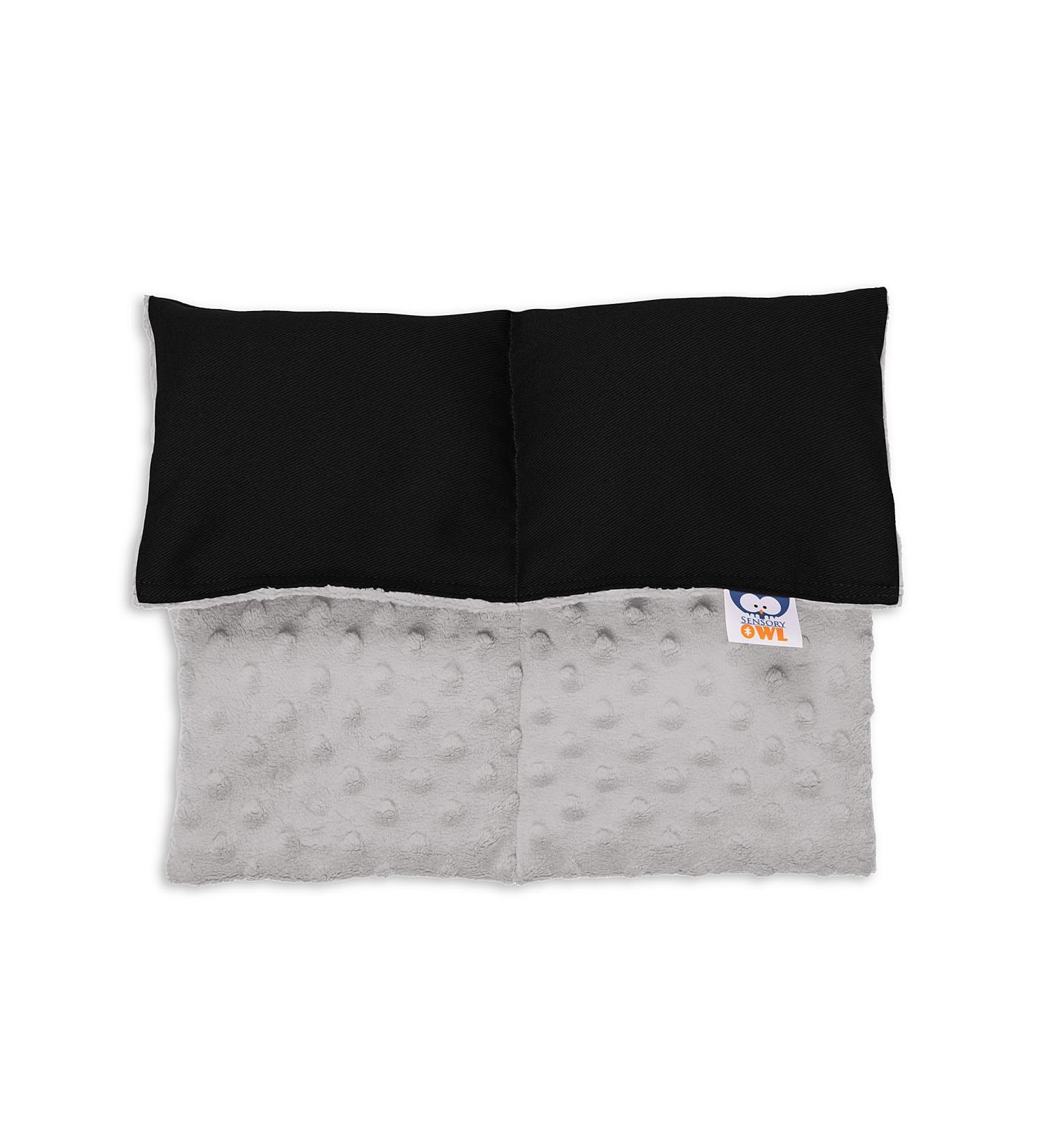 Sensory Owl Soft Weighted Lap Pillow - 2kg Black/Ash - Calming for Anxiety & Stress Relief - Deep Pressure Sensory Tool for Play Therapy - Cotton & Soft Minky Fabric - Buy Online on GoSupps.com