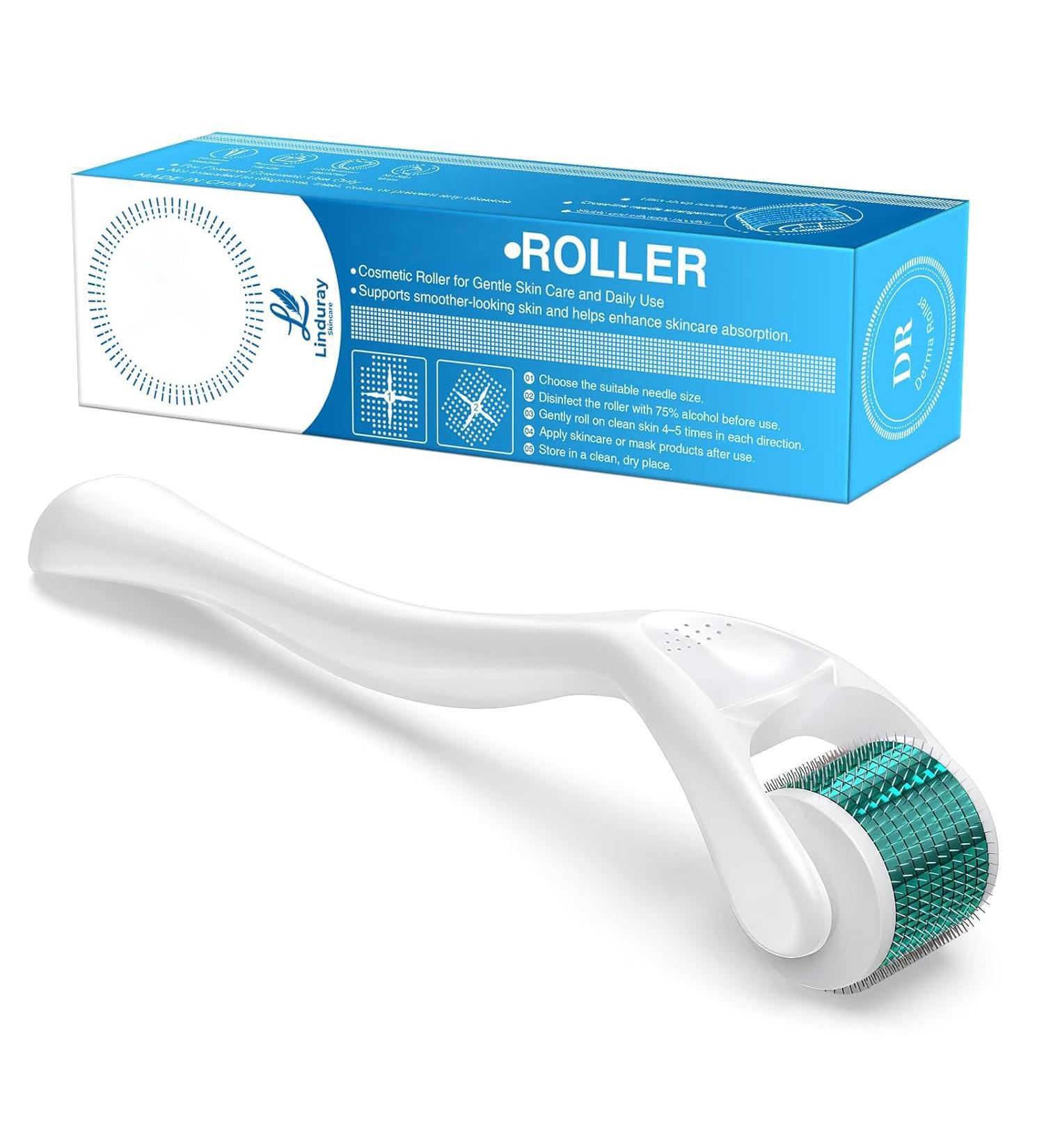 Micro 540 Titanium Microneedle Derma Roller Kit for Face, Body, Hair & Beard - Includes Storage Case & Ebooks - Buy Online on GoSupps.com