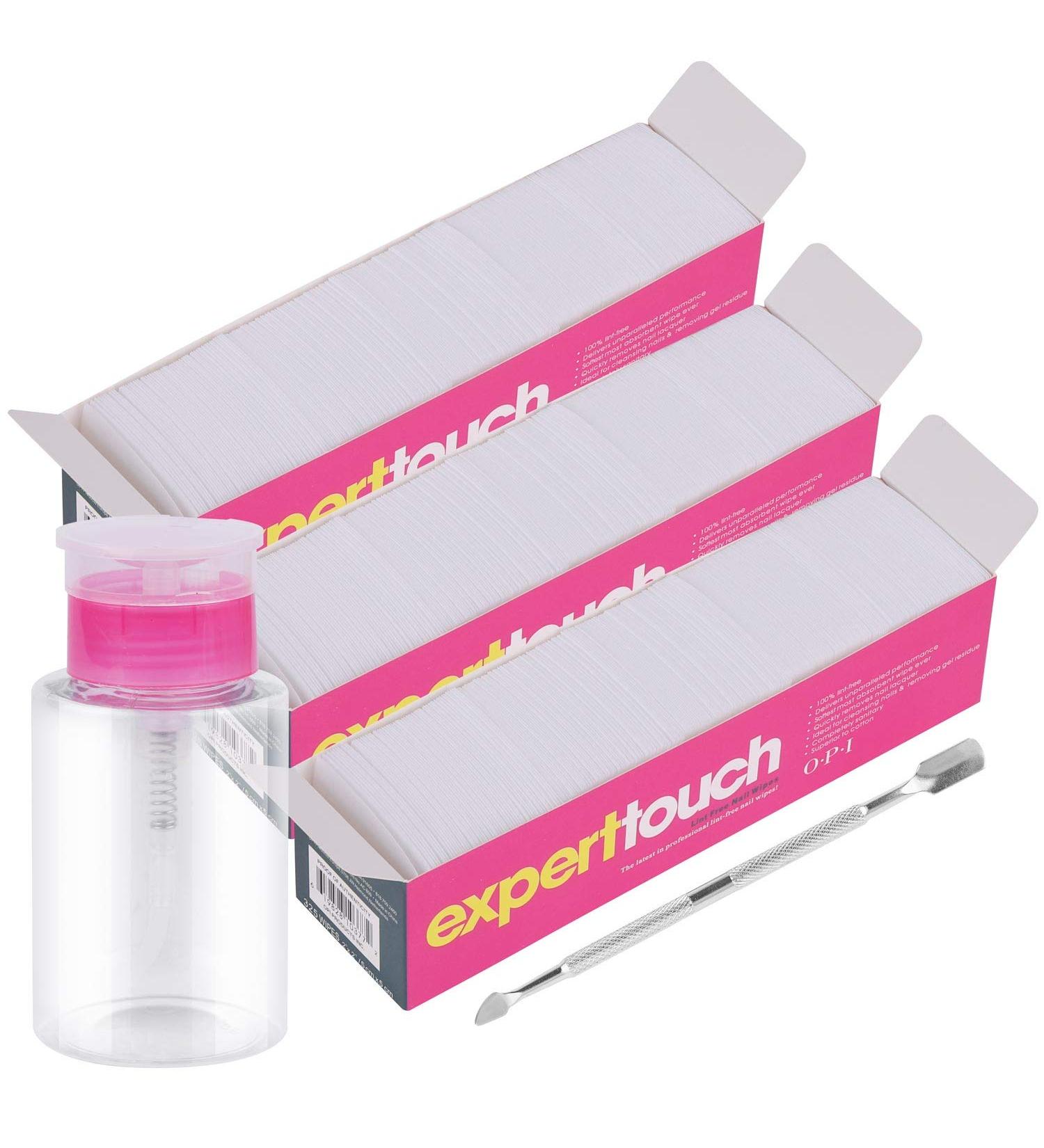 Lint Free Nail Wipes 960pcs with Pumb Bottle Dispenser & Cuticle Pusher - Nail Polish Remover Pads for Acrylic & Gel Nails by Tbestmax - Buy Online on GoSupps.com