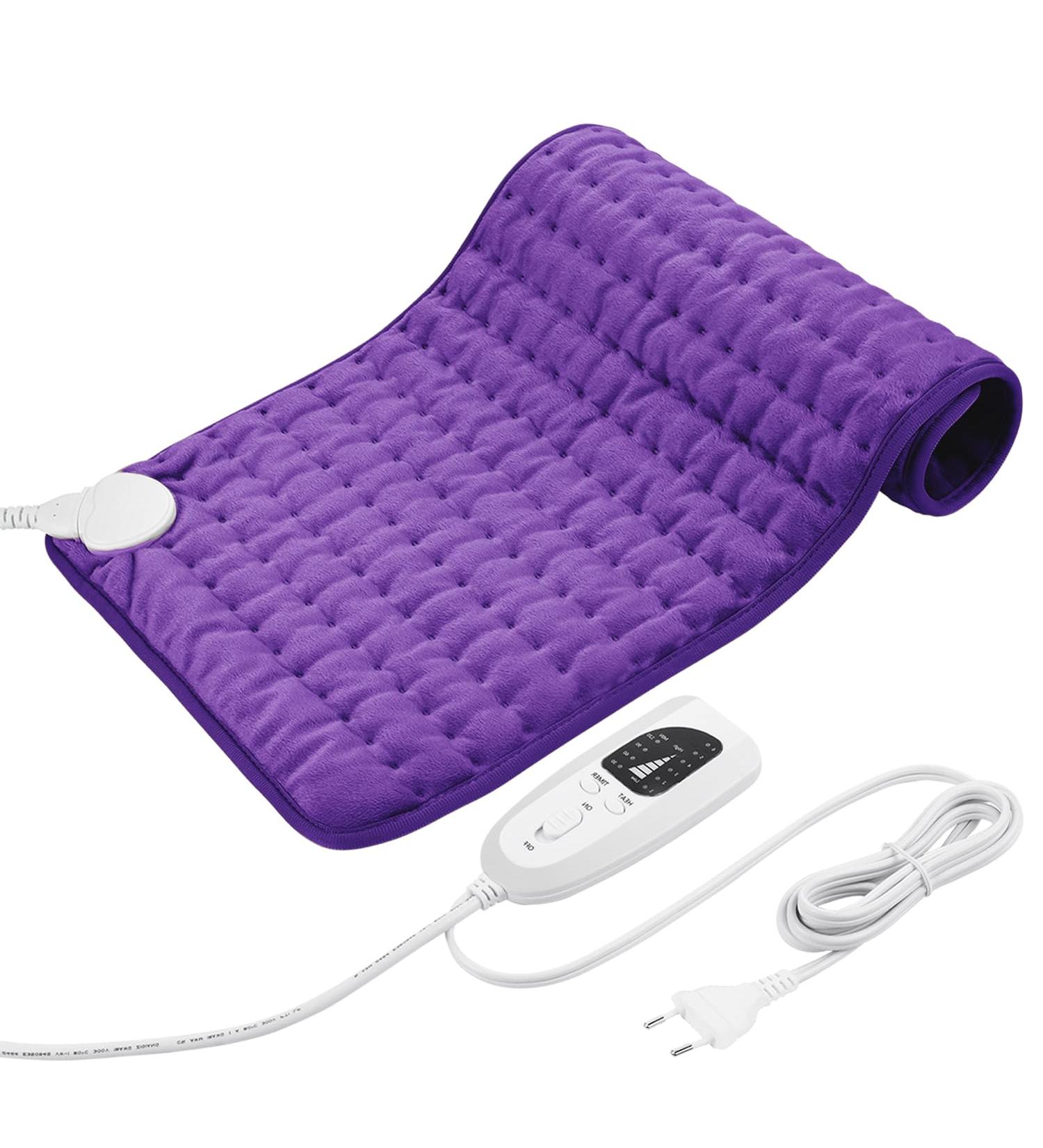 Buy Heating Cushion | Automatic Shutdown Heat Cushion for Back Neck & Shoulder | Soft Flannel Surface | Purple 30x60 cm | International Shipping - Buy Online on GoSupps.com