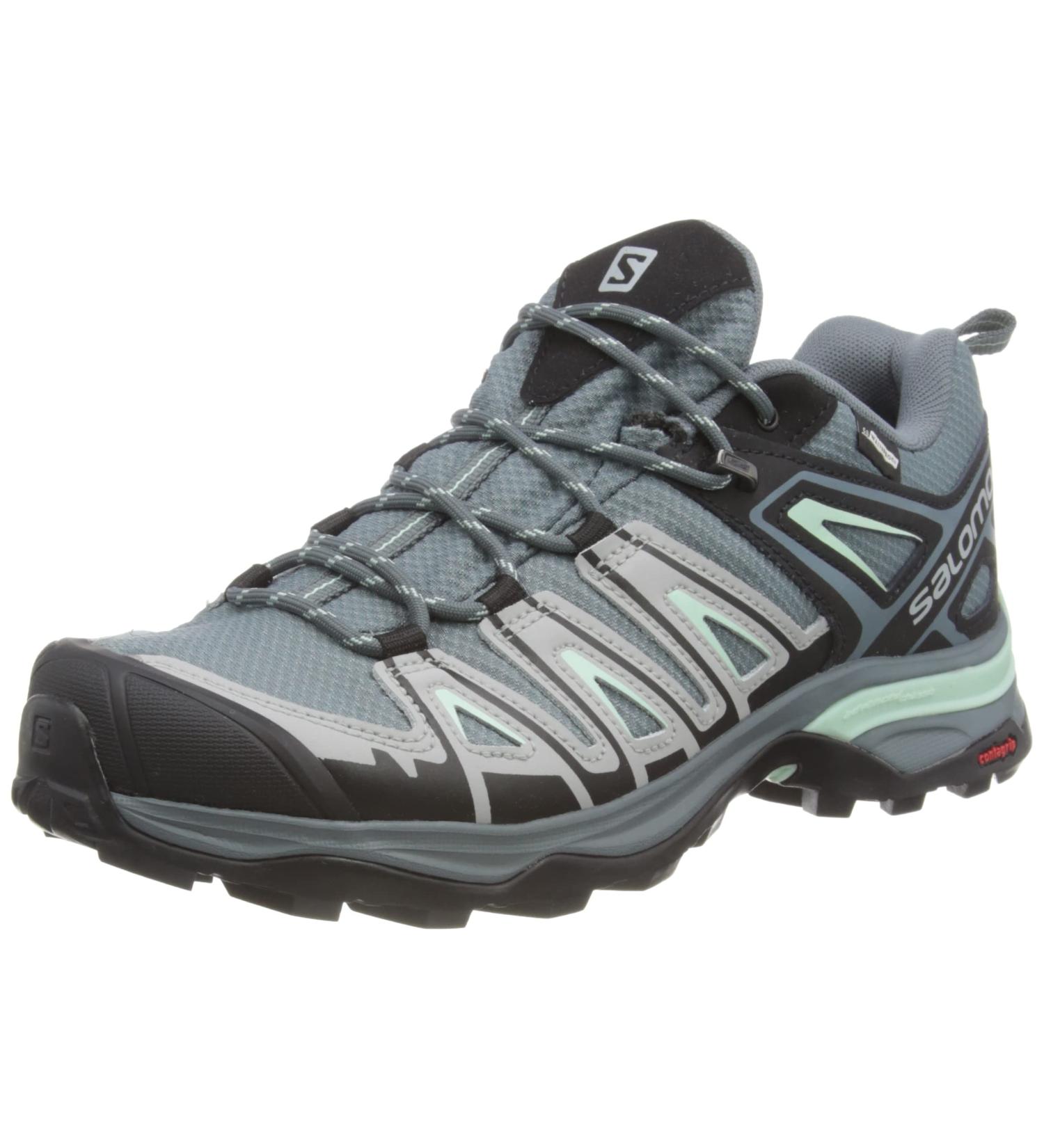 Salomon Women's X Ultra Pioneer Aero Hiking Shoes Trail Running 7 - Stormy Weather/Alloy/Yucca - Buy Online on GoSupps.com