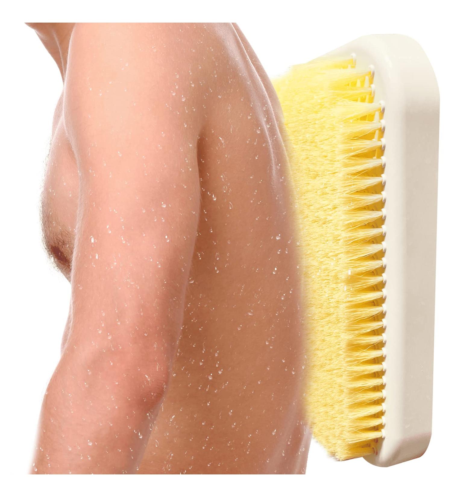 WOWOMOKER Back Exfoliating Bath Wash Pad - Shower Back Scrubber Brush for Deep Cleanse and Relaxation - White (70187) - Buy Online on GoSupps.com