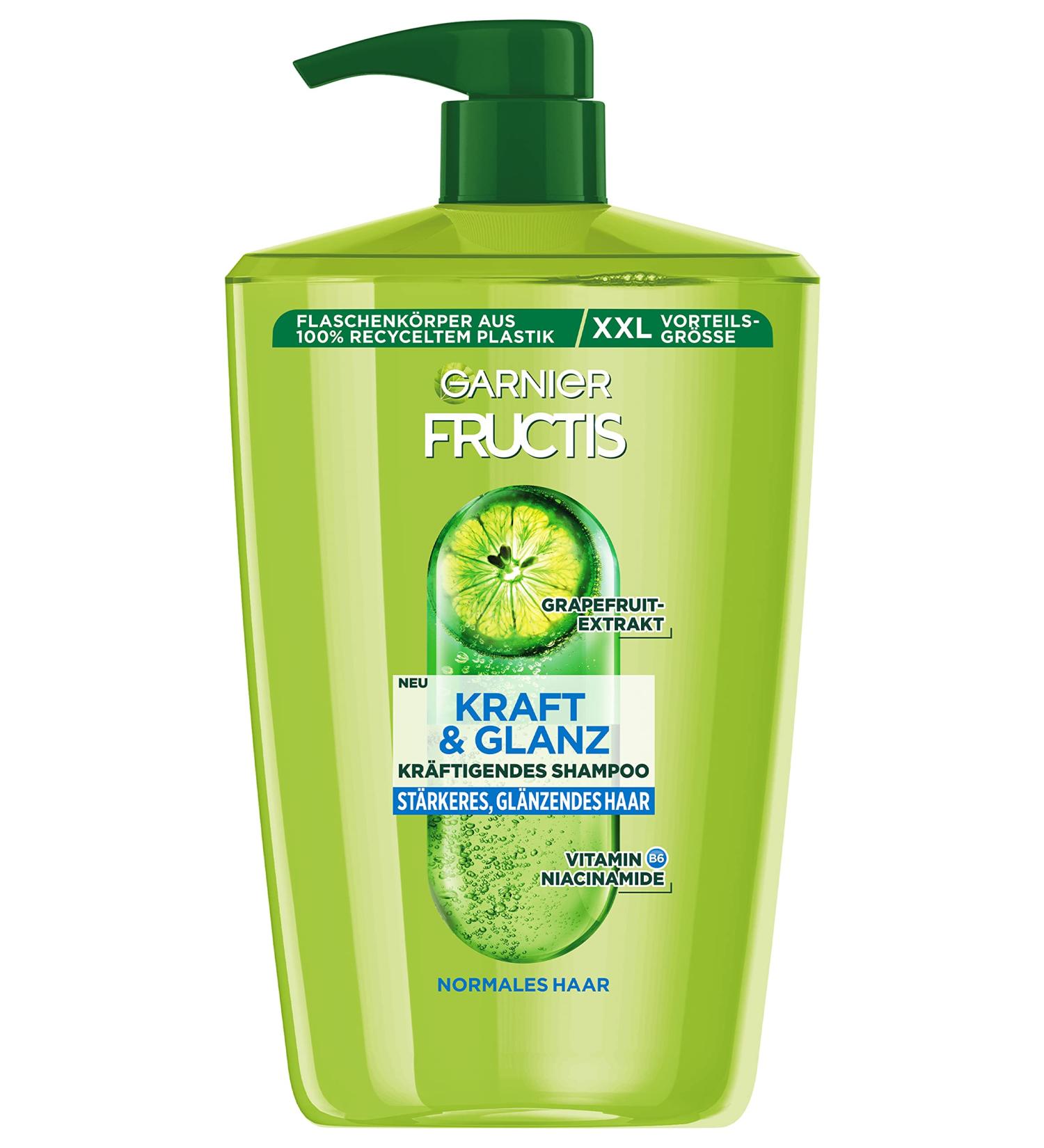 Garnier Fructis Strength & Shine Shampoo XXL - 1000ml for Stronger Shinier Hair | International Shipping - Buy Online on GoSupps.com