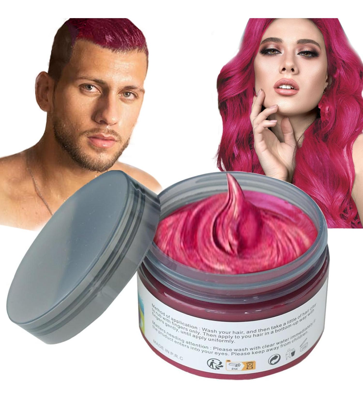 Hair Color Wax - Red Natural Matte Hairstyle for Party Cosplay & Halloween | International Shipping - Buy Online on GoSupps.com