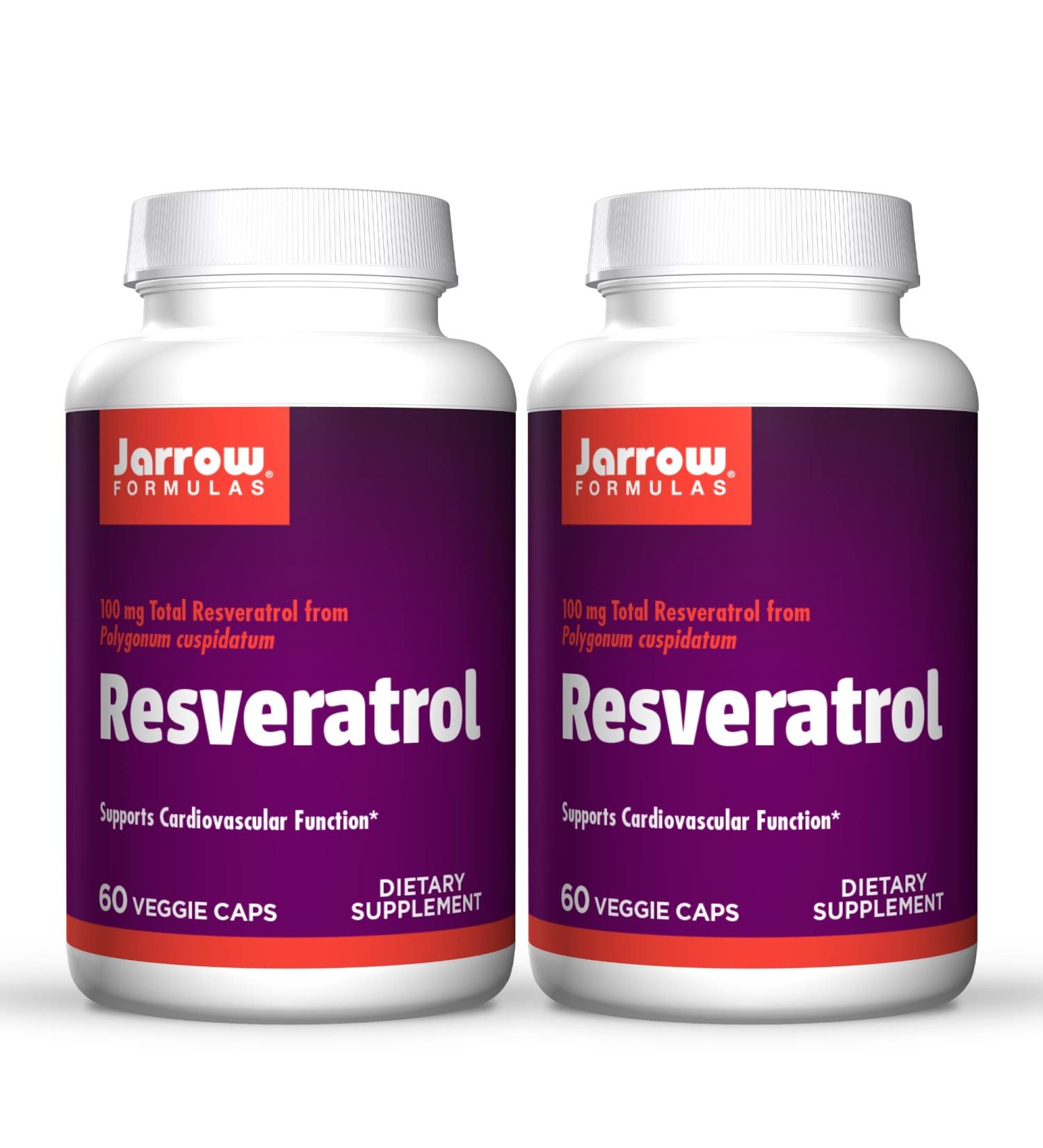 Jarrow Formulas Resveratrol 100 mg â€“ 60 Veggie Caps for Antioxidant Support - Buy Online on GoSupps.com