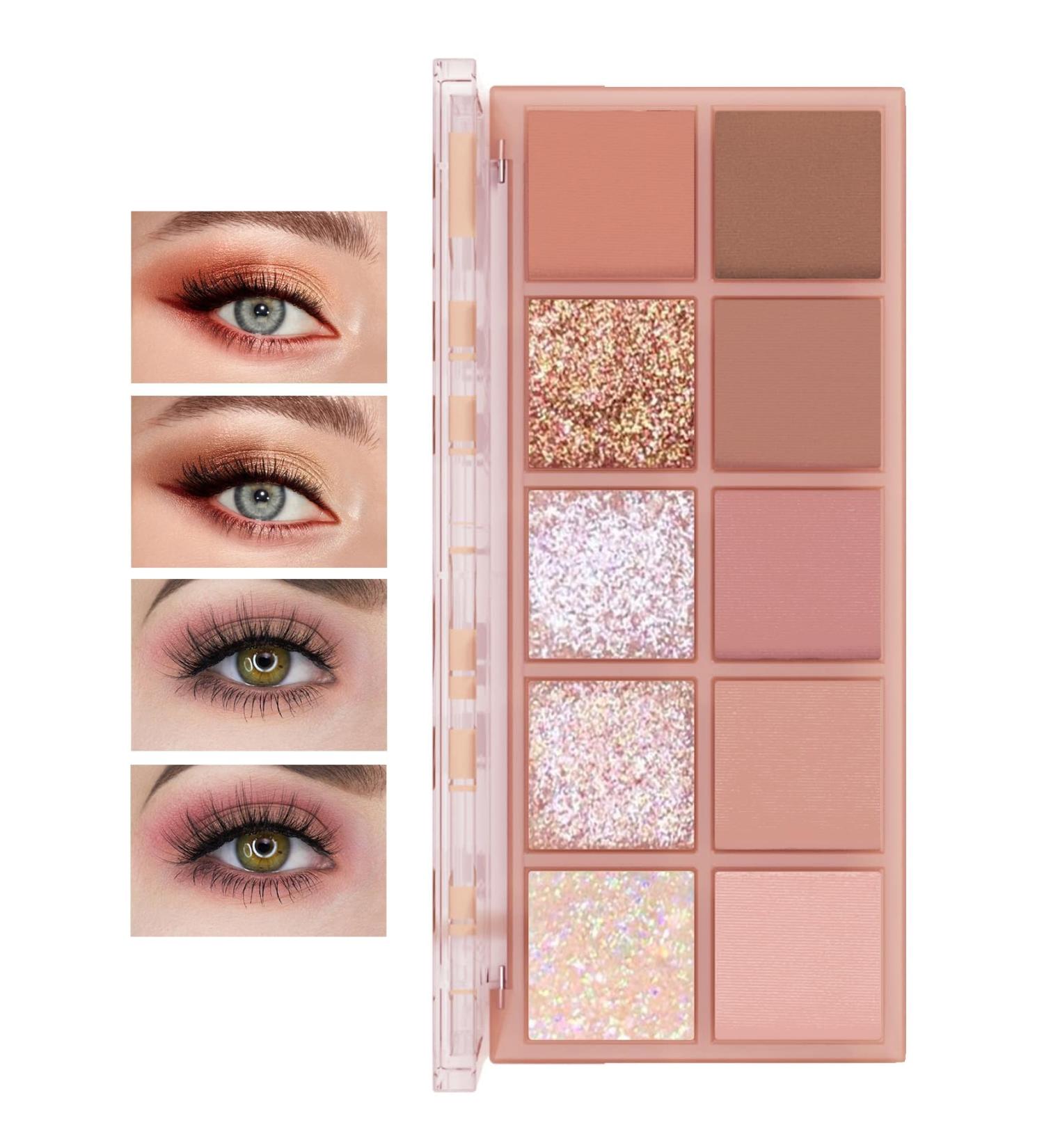 10 Colors Eyeshadow Palette Matte Nude Eye Makeup Palette Ultra-Blendable Long Lasting High Pigmented Waterproof Nudes Neutral Smooth Eye Shadow Palette for Women Natural Charming Looking #03 3# - Buy Online on GoSupps.com