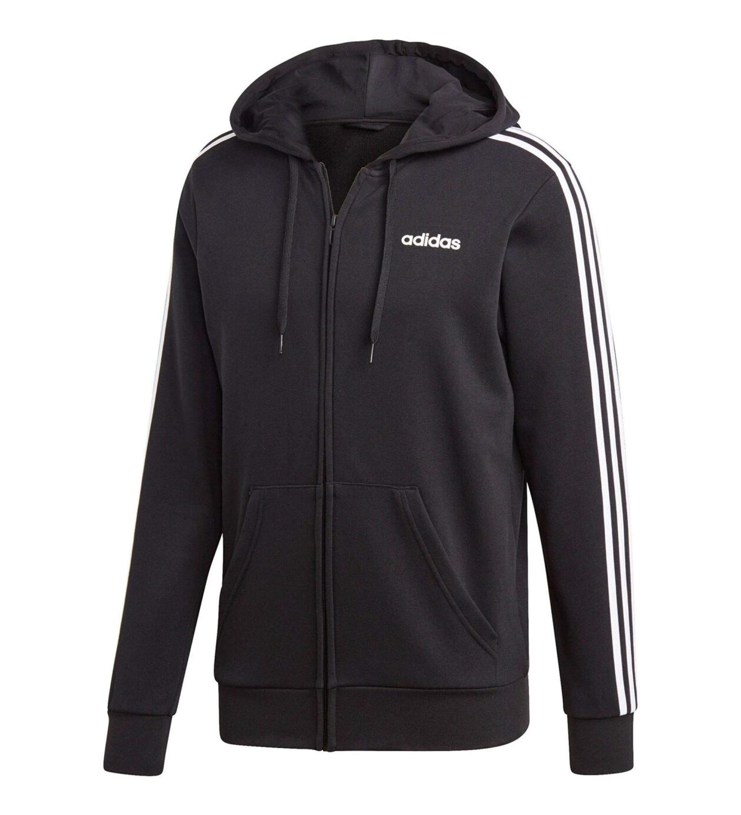 adidas Men's E Linen Fz FL Sweatshirt XL Black/White