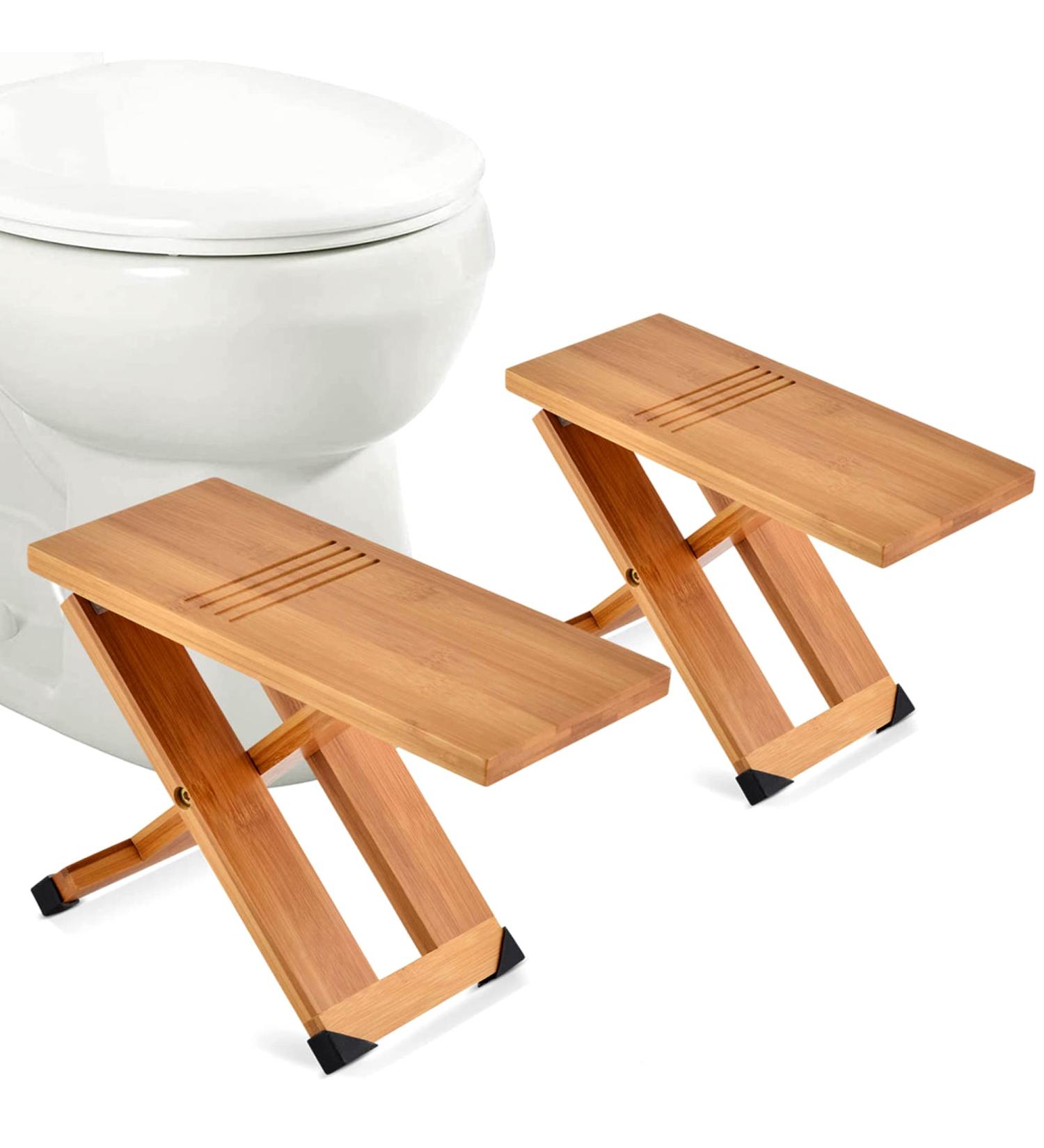 Travel Squatty Potty Stool 2-Piece Set - Non-Slip Folding Design for Kids, Adults, Elderly, and Pregnant Women - Includes Travel Bag - Cattleya Earth Home Essentials - Buy Online on GoSupps.com