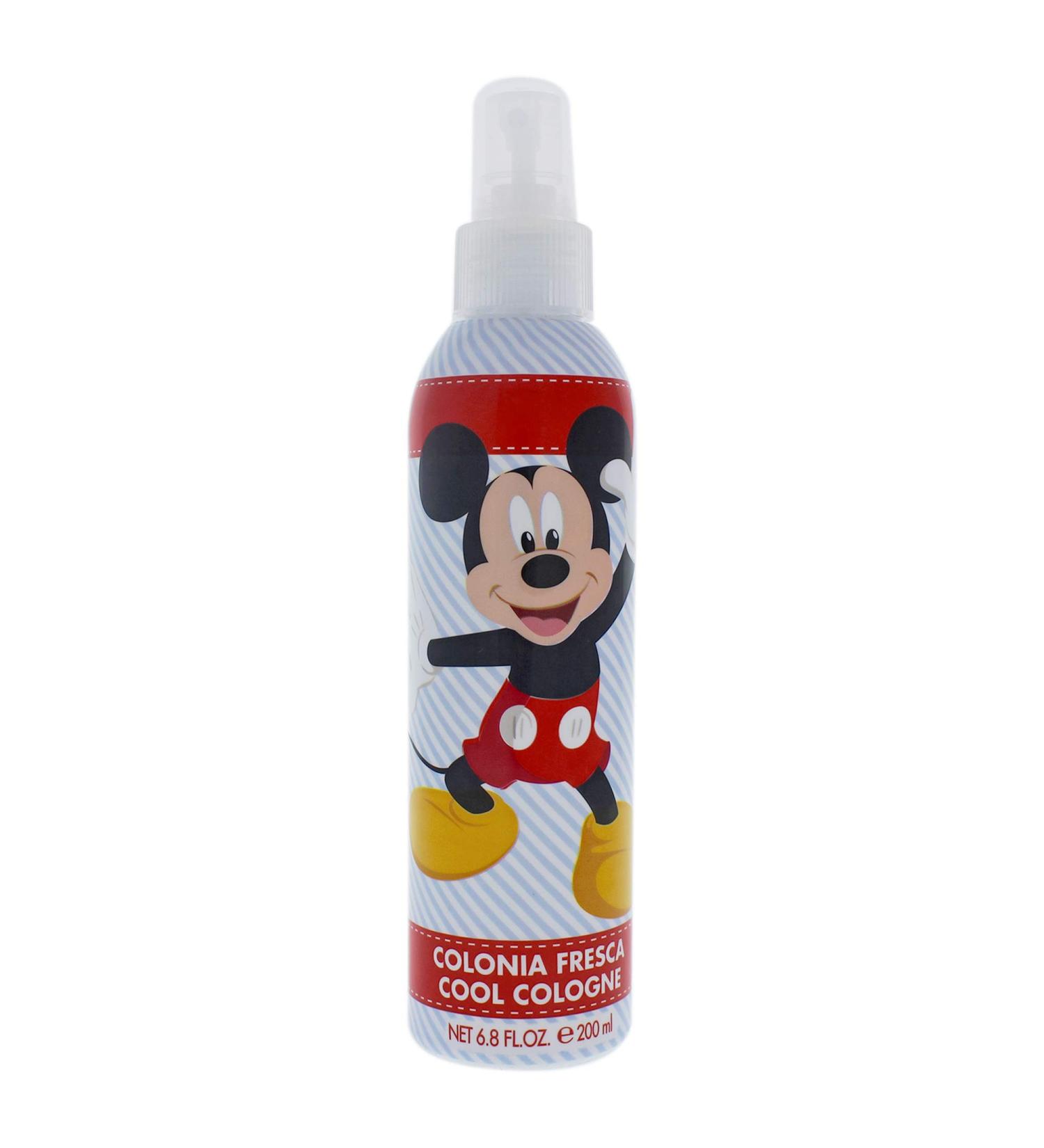 Disney Cool Cologne 200ml Made in Spain Red White Black Mickey Mouse Body Spray for Kids by Air Val International 6.8 Oz 6.8 Fl Oz (Pack of 1)
