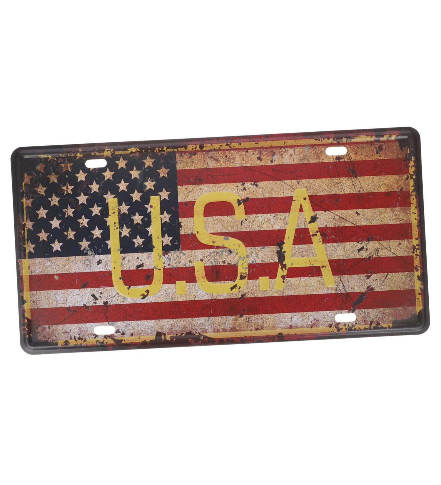 LIFKOME Metal Signs Us Flag Fourth of July Tin Sign Iron Painting Tin Signs Crafts Independence Day Vintage - Buy Online on GoSupps.com