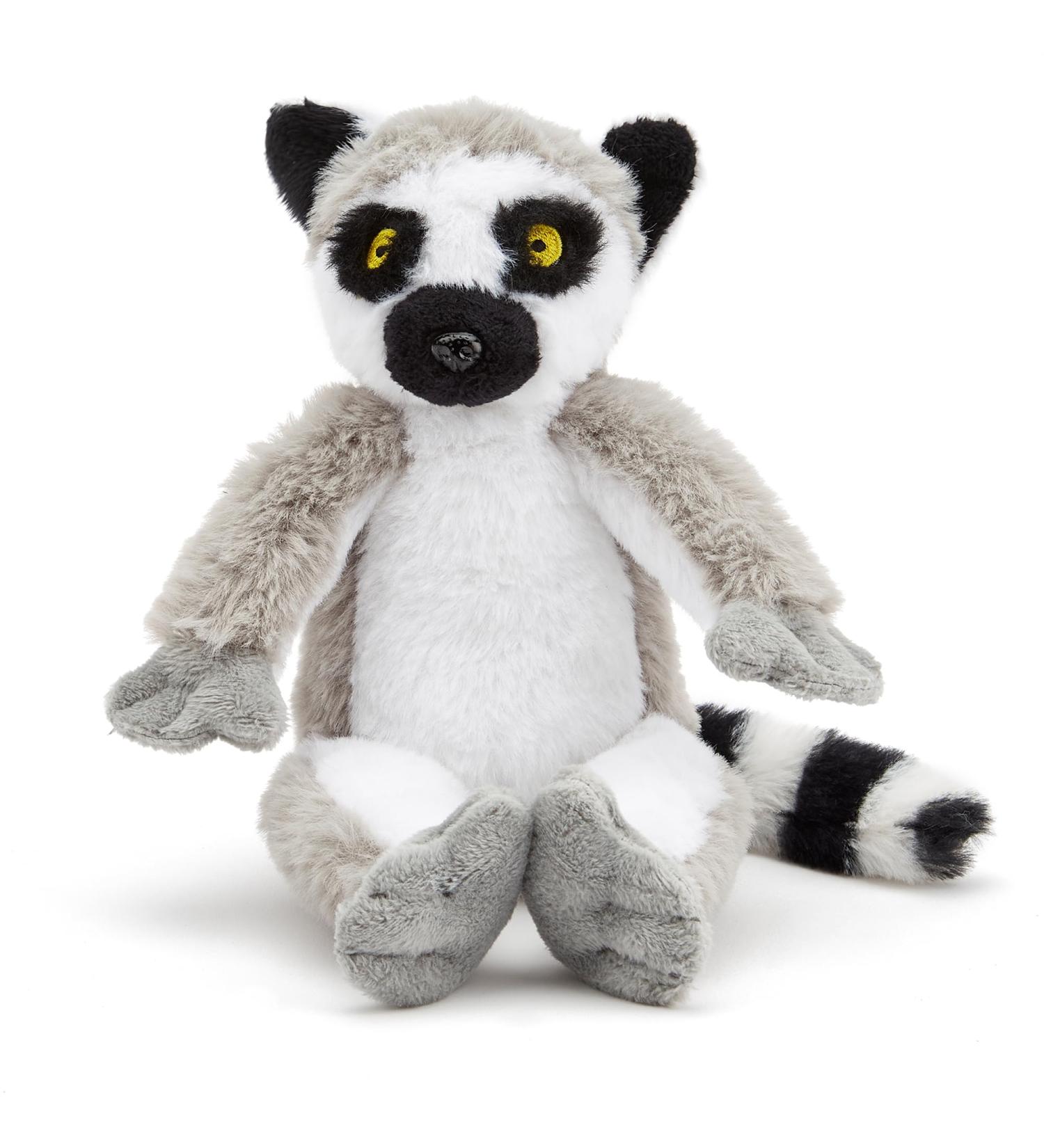 Zappi Co Ultra Soft Ring-Tailed Lemur Plush Toy - 28cm Length | Eco-Friendly Newborn Gift | Realistic Lifelike Design - Buy Online on GoSupps.com