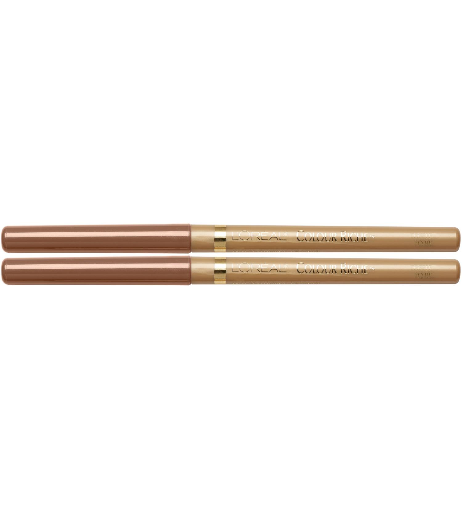 L'Or al Paris Colour Riche Lip Liner in Toffee To Be - 2 Pack - Buy Online on GoSupps.com