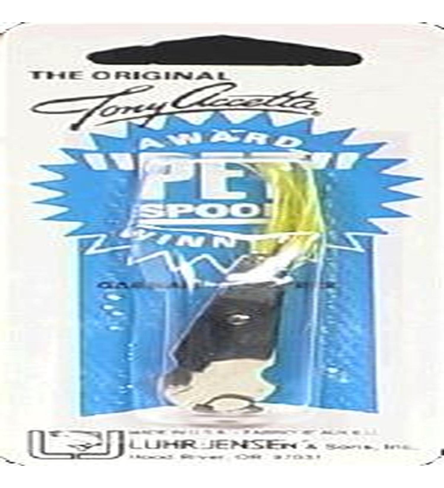 South Bend Sporting Goods 13 Pet Spoon/Yellow Feather Chrome, 1/6 oz (4985-013-0013)