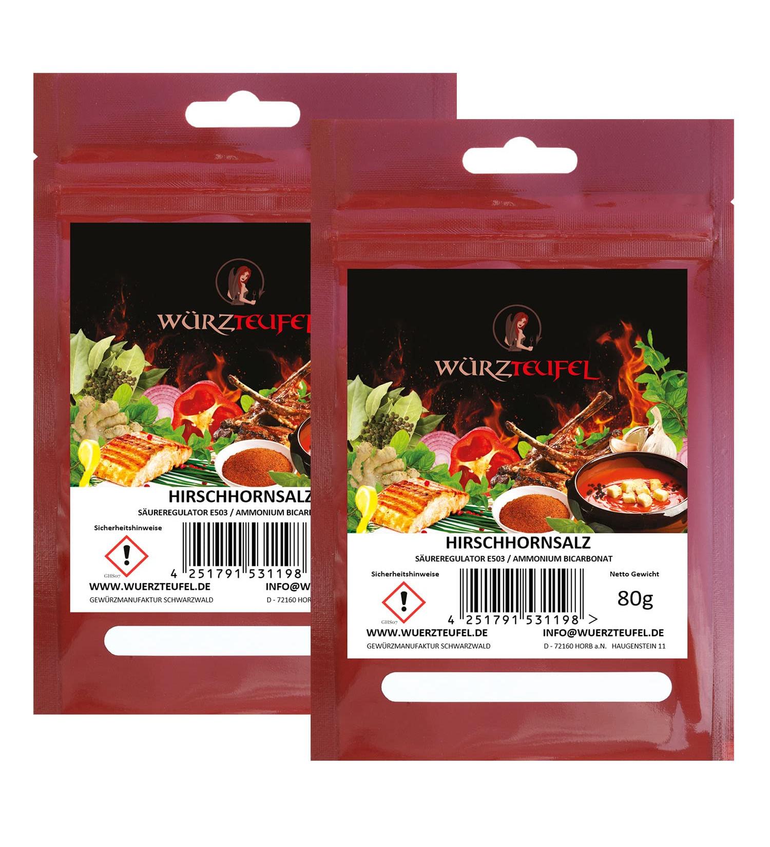 Buy Extra-Fine Hartshorn Salt (Ammonium Bicarbonate) - 2x80g ABC Sprout Powder | Premium E 503 for Baking & Cooking | International Shipping Available - Buy Online on GoSupps.com