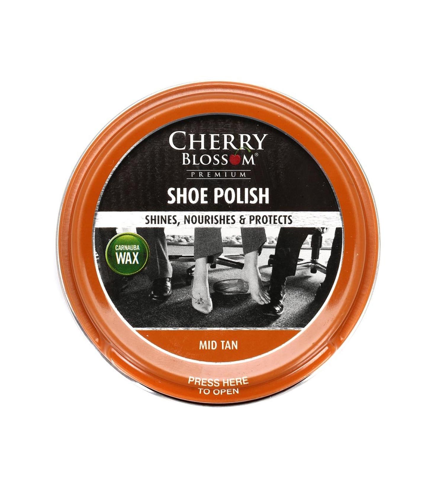 Cherry Blossom Traditional polish 50ml tins for smooth leather Shoes Boots