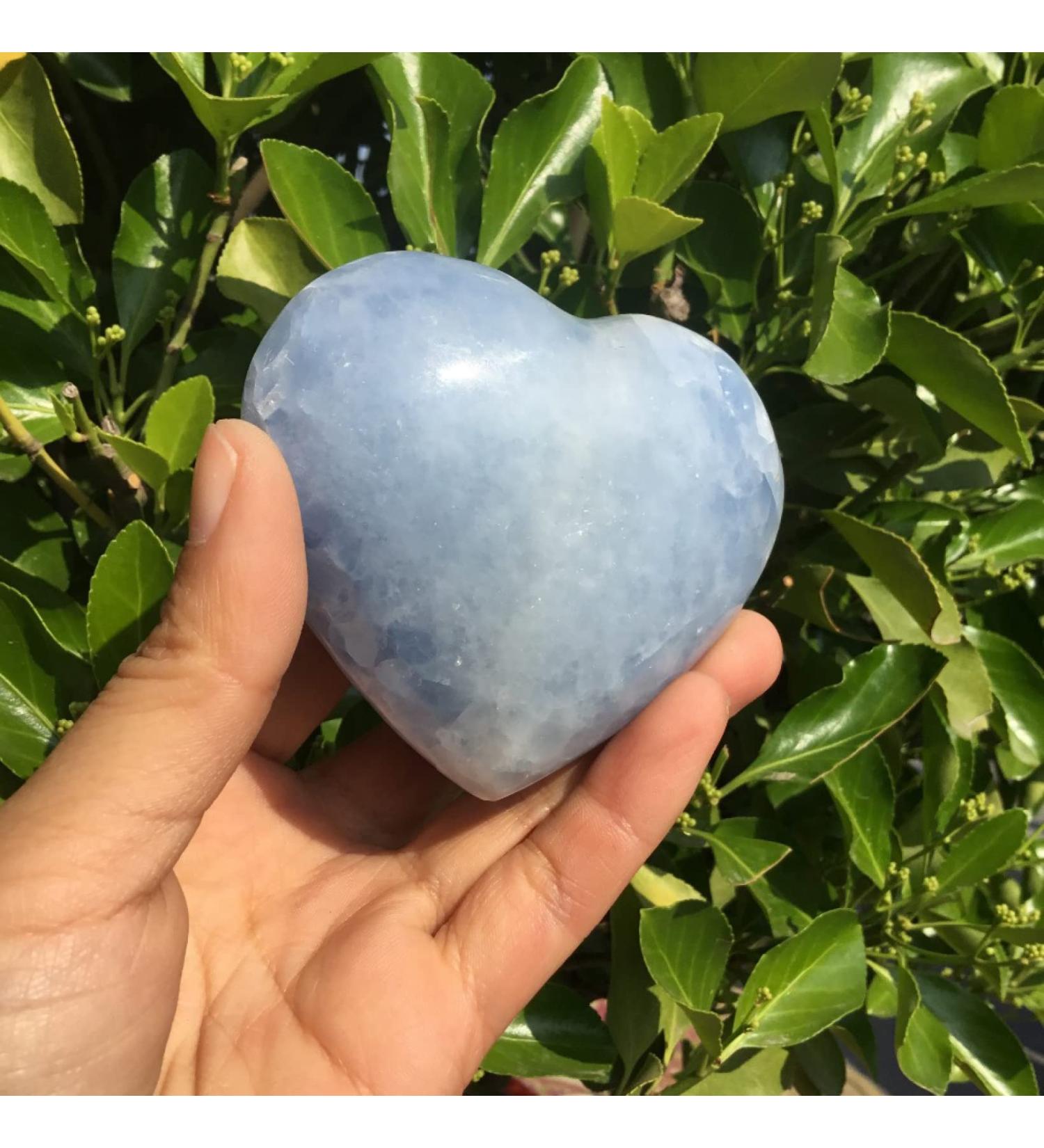 Natural Blue Celestite Stones and Minerals Ornaments Polished Heart Shape Gemstones Home Decoration Gifts JZIGTDEM Talla nica As Shown 2.75-3.15in - Buy Online on GoSupps.com