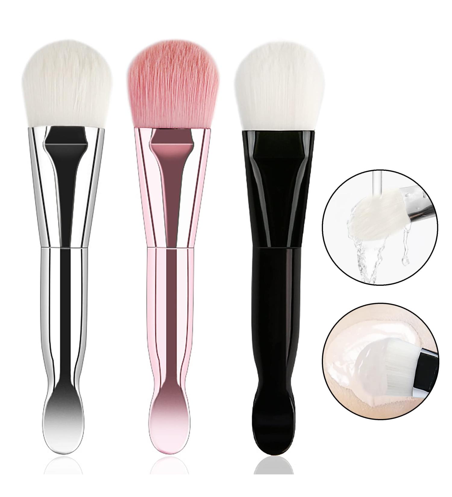 Silicone Face Mask Brush Set - 3 PCS Soft Fiber Applicators for Skincare Needs - Buy Online on GoSupps.com