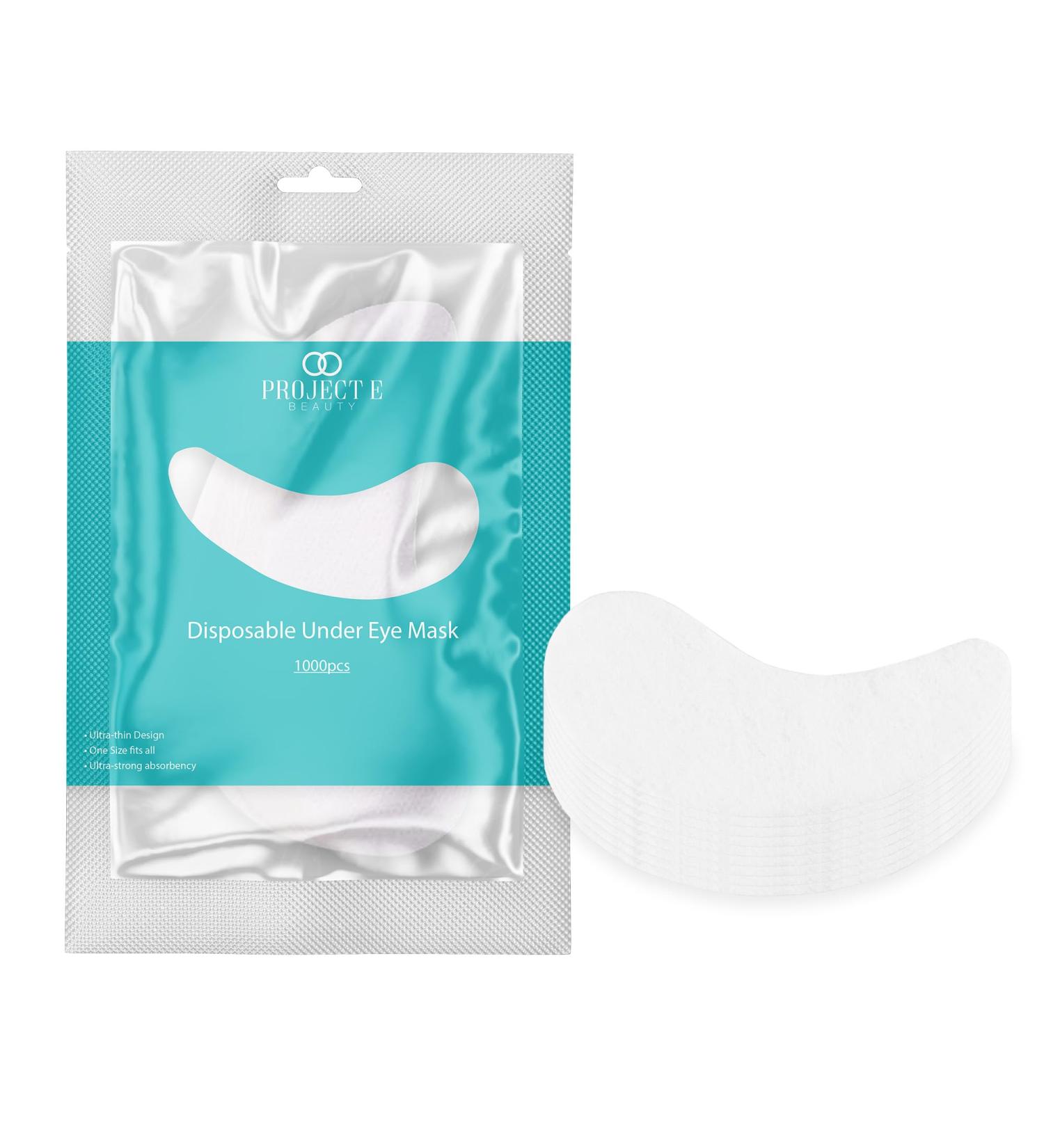 Project E Beauty 1000pcs Disposable DIY Eye Masks | Non-Woven Cosmetic Facial Paper for Spa & Skincare | Perfect for Toner Serum Lotion Application - Buy Online on GoSupps.com