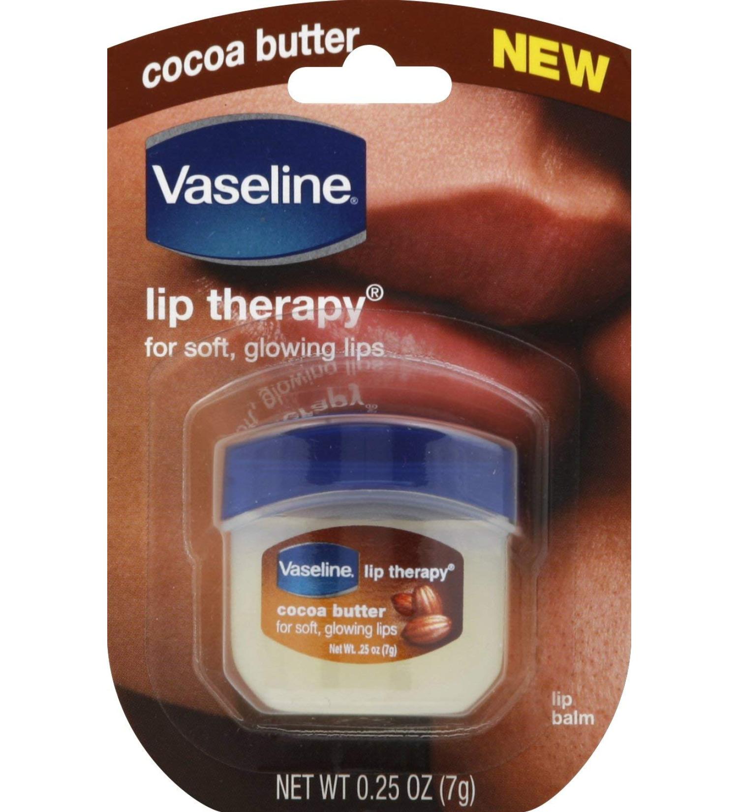 Vaseline Lip Therapy Cocoa Butter.25 oz (Pack of 2)
