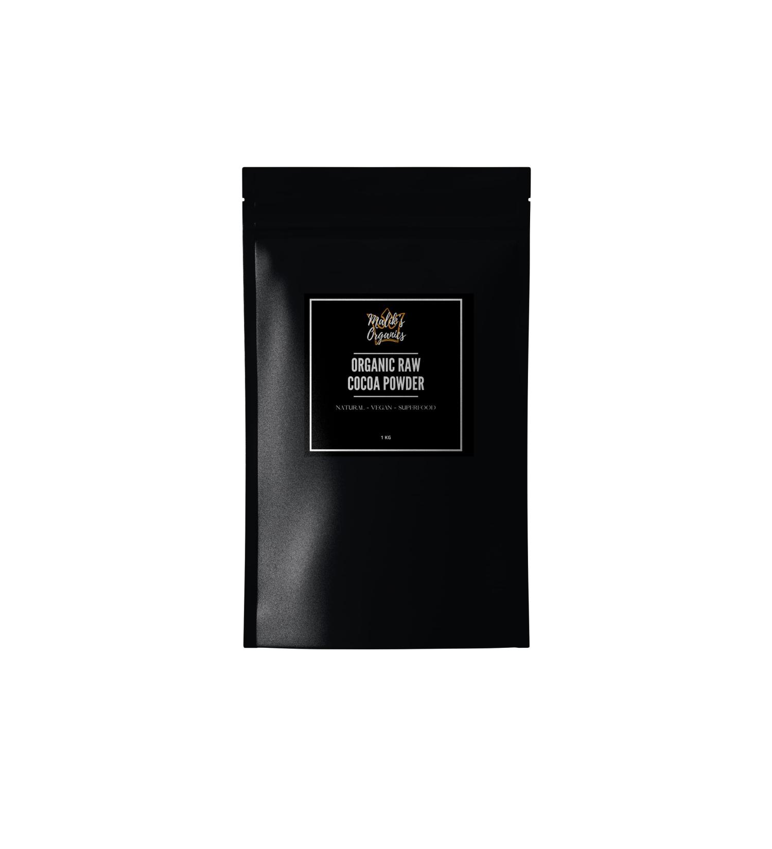 Organic Raw Cocoa/Cacao Powder by Malik's Organics (1 kg) - Buy Online on GoSupps.com