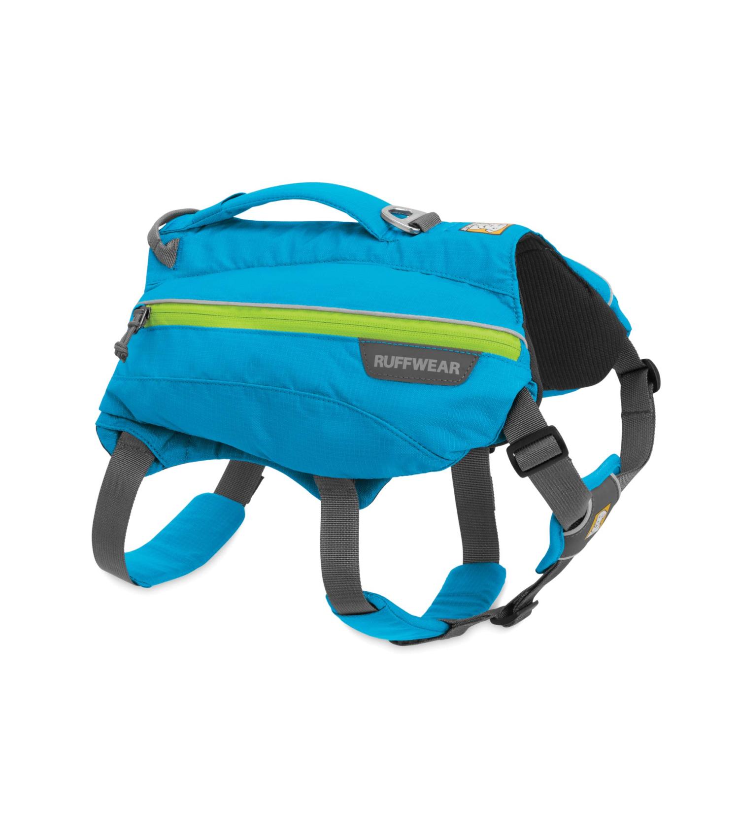 Luffwear Drinking Bag for Dogs - Adjustable 2x600ml Water Bottles - Small Breed Blue Dusk Size S - Perfect for Travel - Buy Online on GoSupps.com