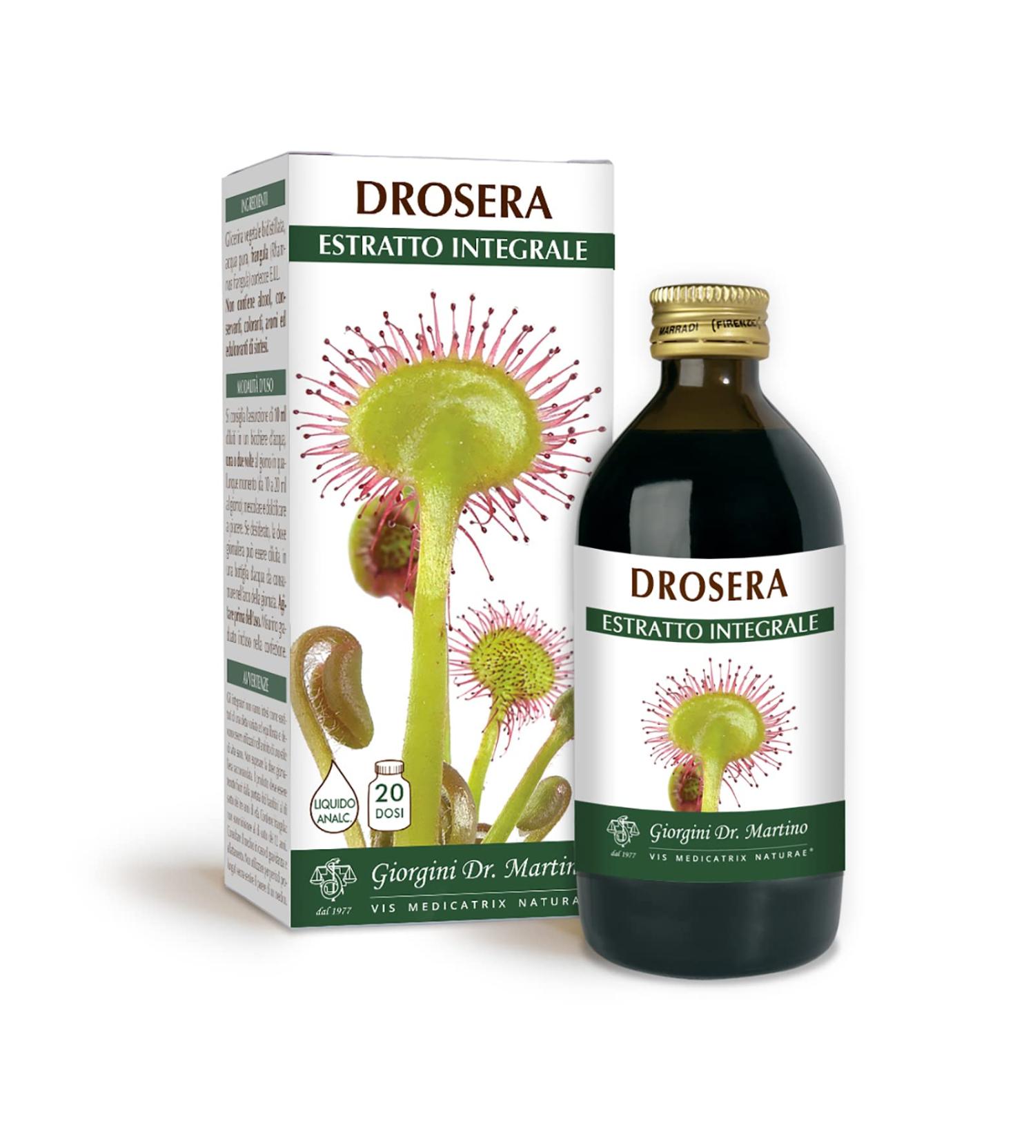  Dr Giorgini Dr. Giorgini Drosera Food Integral Analcoholic Liquid Extract 200 ml - Buy Online on GoSupps.com
