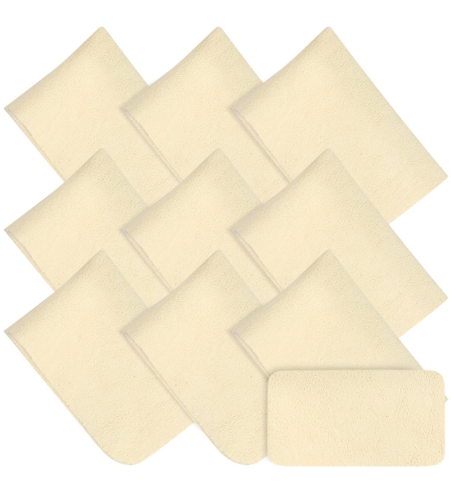 10 Pieces Chamois Pottery Tools Chamois Cloth Pottery Trimming mud Tools Pre Cut Drying Natural Car Soft Small Leather Chamois Ceramic Craft Supplies for Pot Rim Smoothing Pottery (4.7 x 3.1 Inch) - Buy Online on GoSupps.com