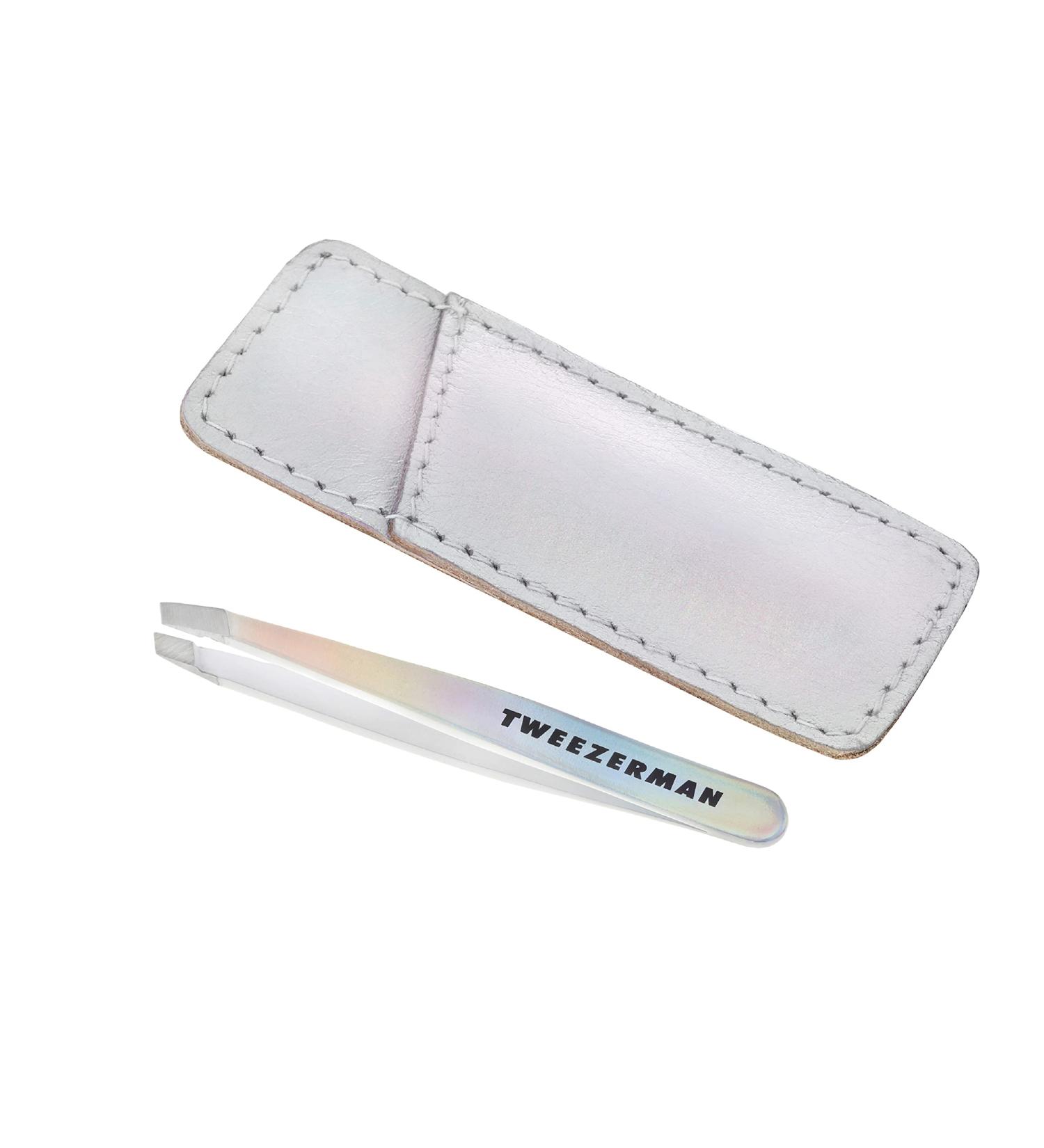 Tweezerman Winter Frost Mini Slant Tweezer with Case - Precision Hair Removal Tool - Buy Online on GoSupps.com