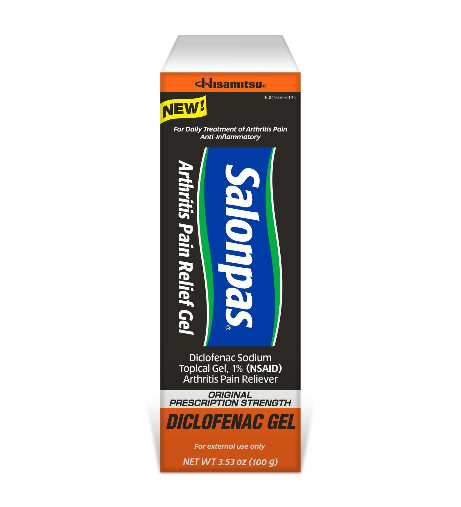 Salonpas Diclofenac Arthritis Pain Relief Gel 3.53oz - Fast-Acting Pain Relief for Arthritis (1 pack) - Buy Online on GoSupps.com