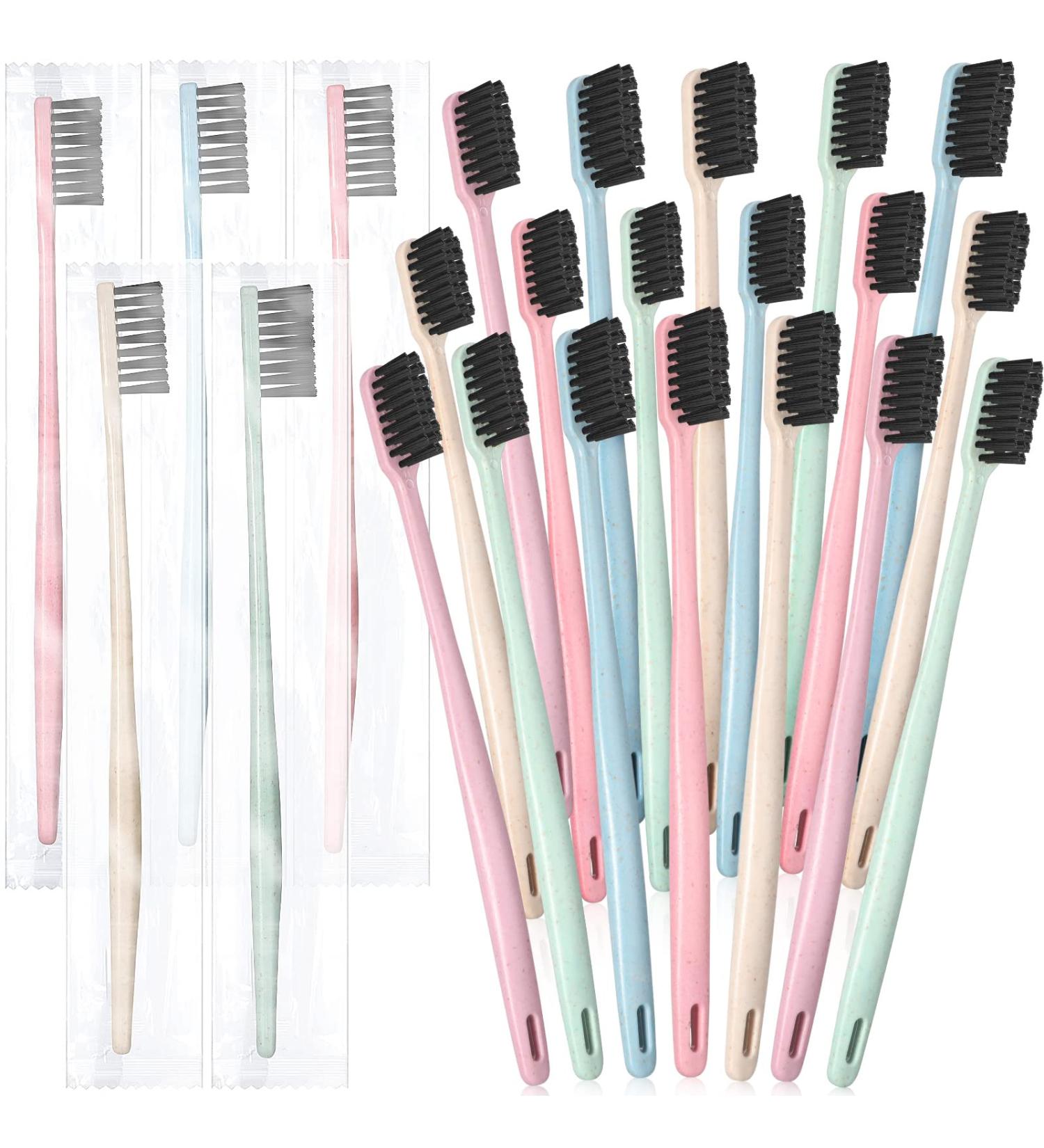 500 Pcs Disposable Toothbrushes - Individually Wrapped Set for Adult Kid Dental Care - Soft Bristle Travel Toothbrushes - Ideal for Home, Travel, and Gifts - Buy Online on GoSupps.com