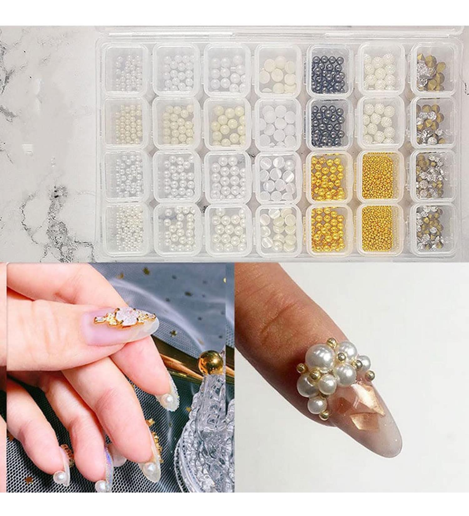28-Grid Nail Nail Steel Beads Nail Art Cellphone For Case Ornament For Nail Art Decoration Jew 28-grid Nail Nail Steel Beads Nail Art For Nail Art - Buy Online on GoSupps.com