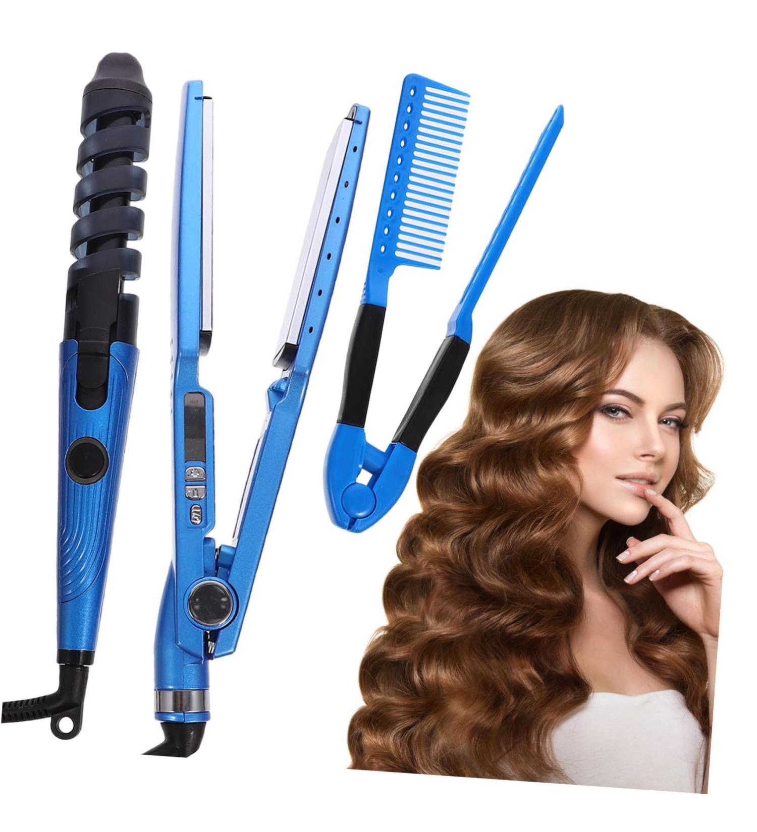 Baluue 1 Set Curling Iron Set Curling Wand Hair Curler Comb Hair Rollers Hair Straightener Curlers Abs - Buy Online on GoSupps.com