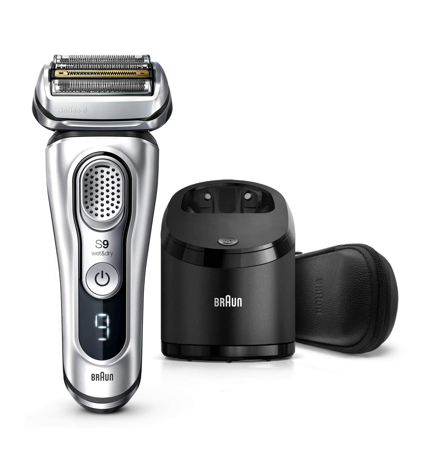 Braun Series 9 9390cc Electric Razor for Men | Waterproof Foil Shaver with Pop-Up Trimmer | Wet & Dry Shave | SmartCare Center | Silver - Buy Online on GoSupps.com