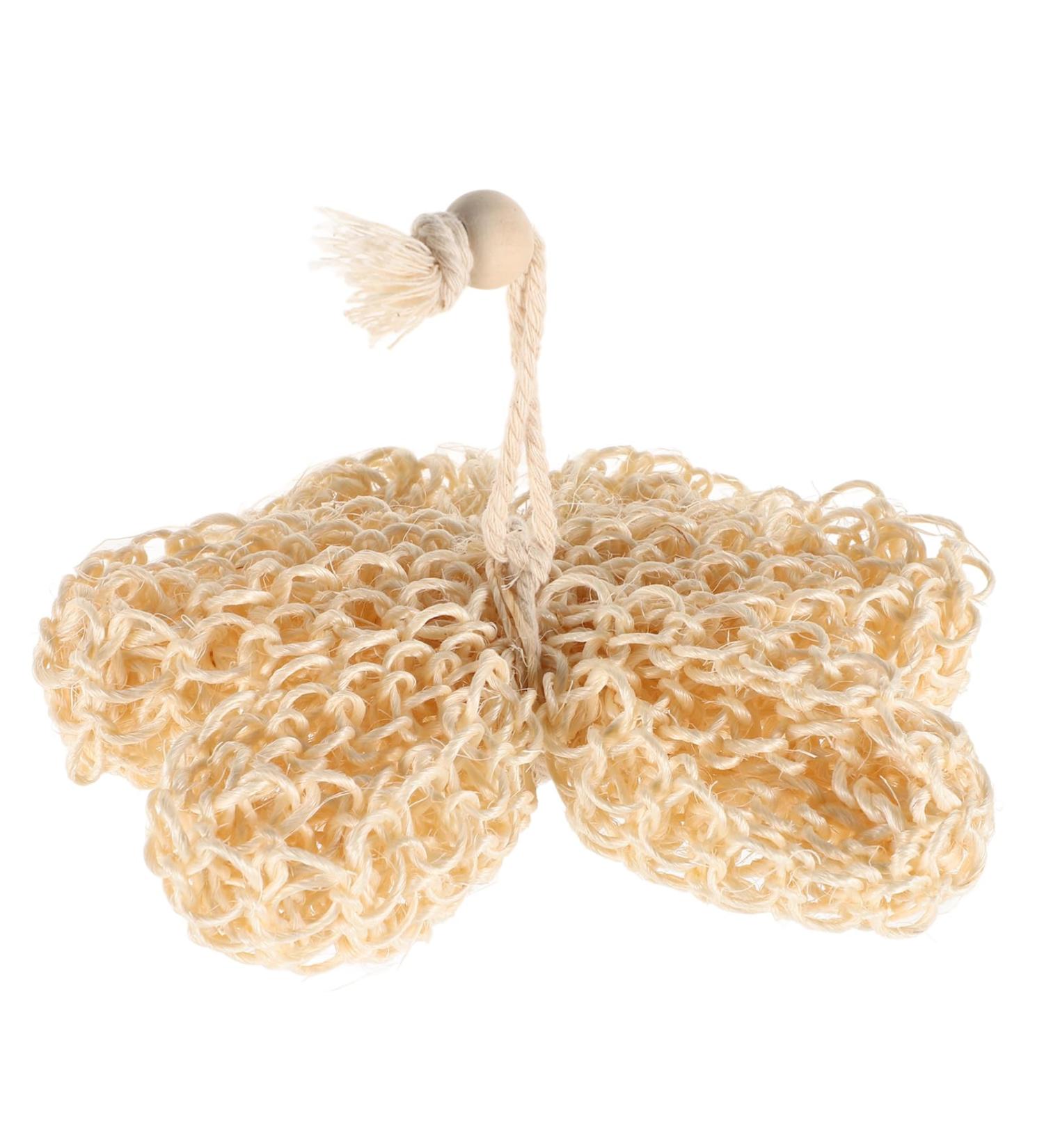 FRCOLOR Natural Loofah Bath Sponge - Exfoliating Body Scrubber & Soft Shower Pouf for Men Women & Kids - Buy Online on GoSupps.com