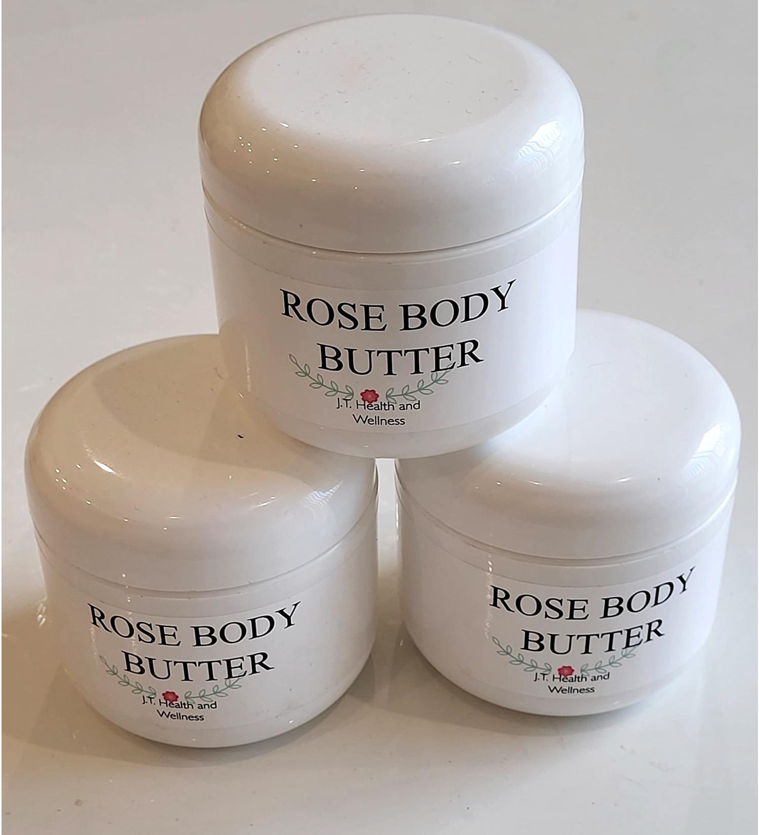 J.T. Health and Wellness Organic Rose Body Butter