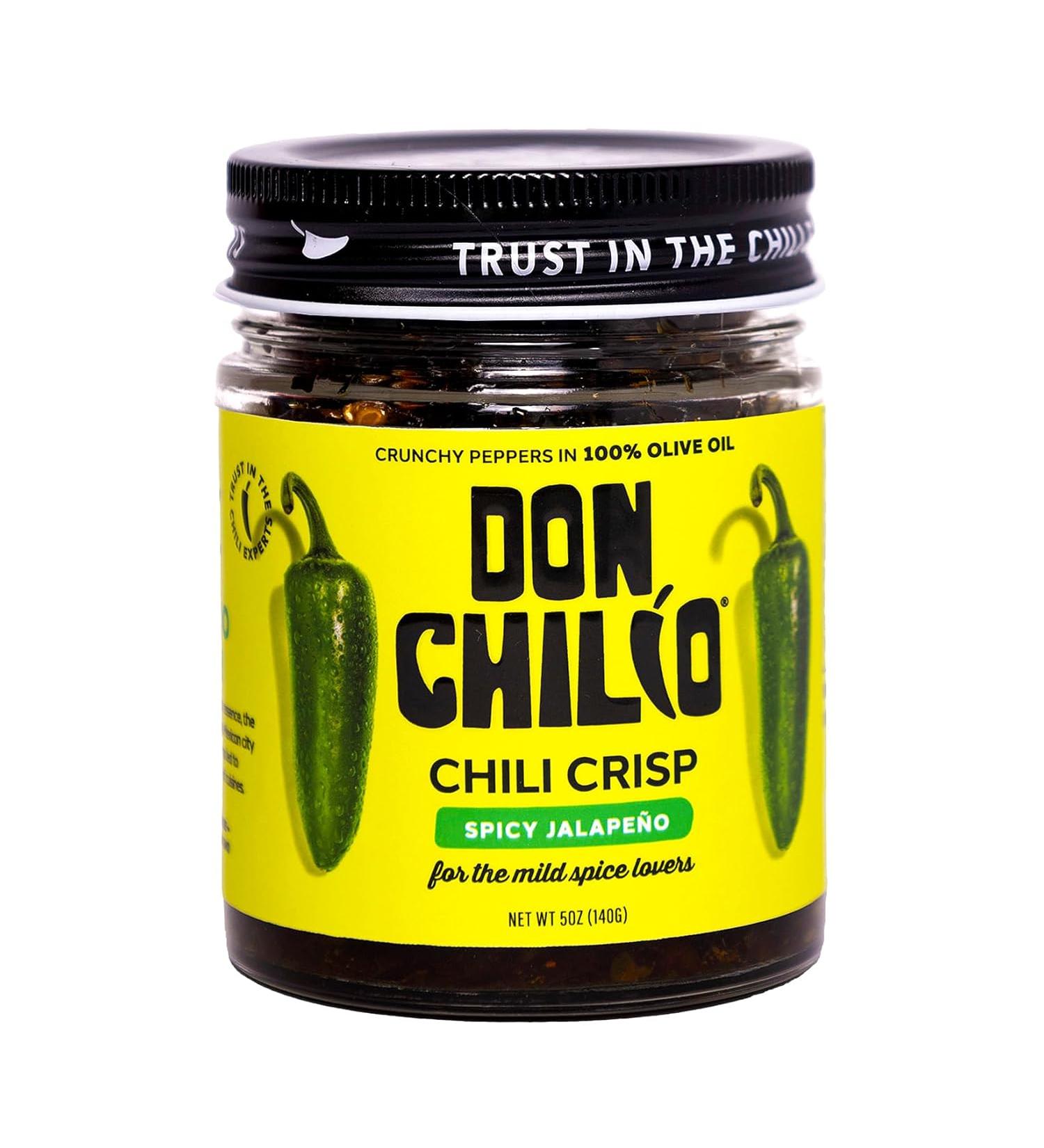 Don Chilio Chile Crisp - Crunchy Sliced Jalapenos in Hot Seasoned Oil - Mild Flavor- 0 Carb Keto Friendly - Versatile Topping, Sauce, or Salsa Alternative - Buy Online on GoSupps.com